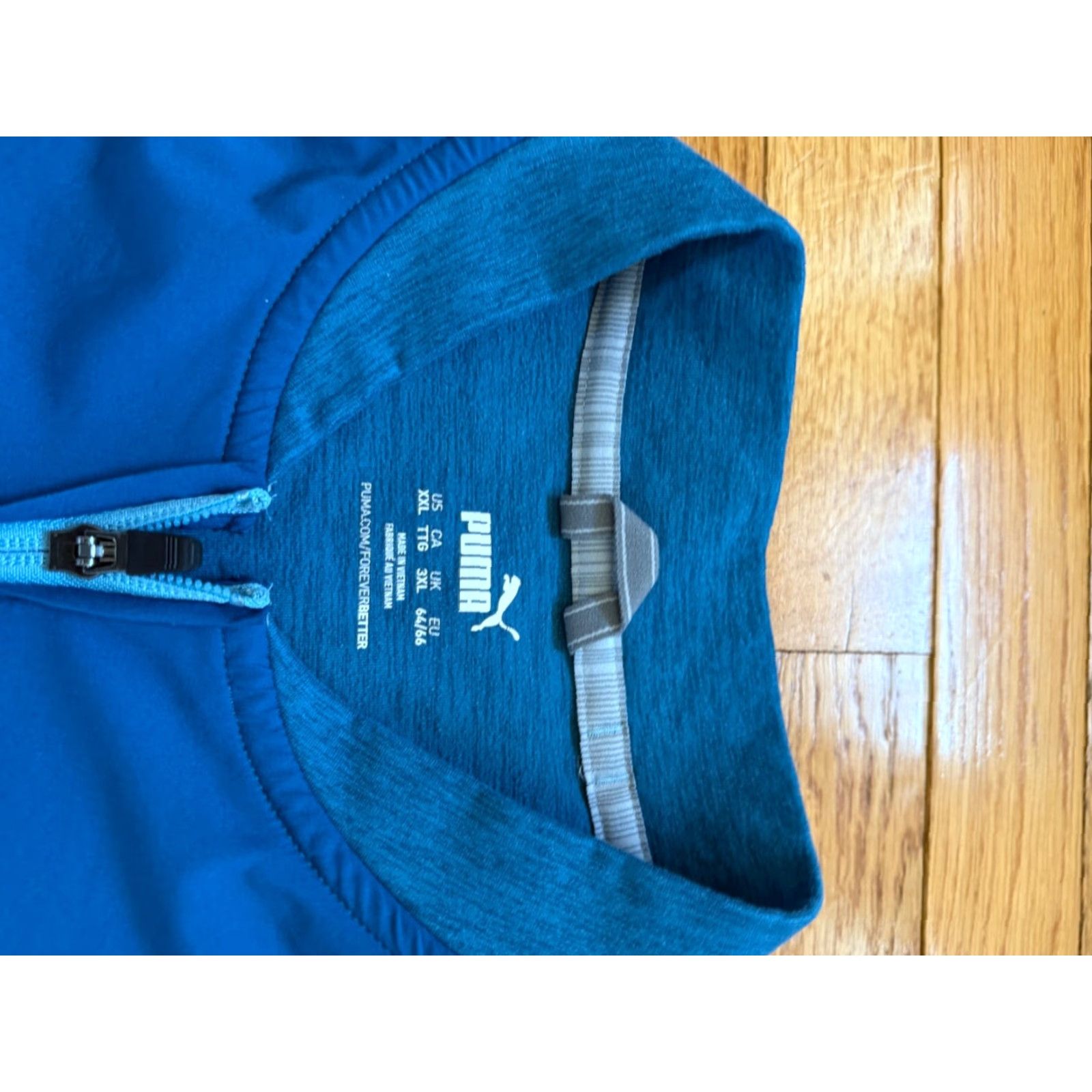 Puma PUMA Mens Jacket 1/4 Zip Pullover Golf Athletic Blue XXL Sports Weathered? Size US XXL / EU 58 / 5 - 3 Thumbnail