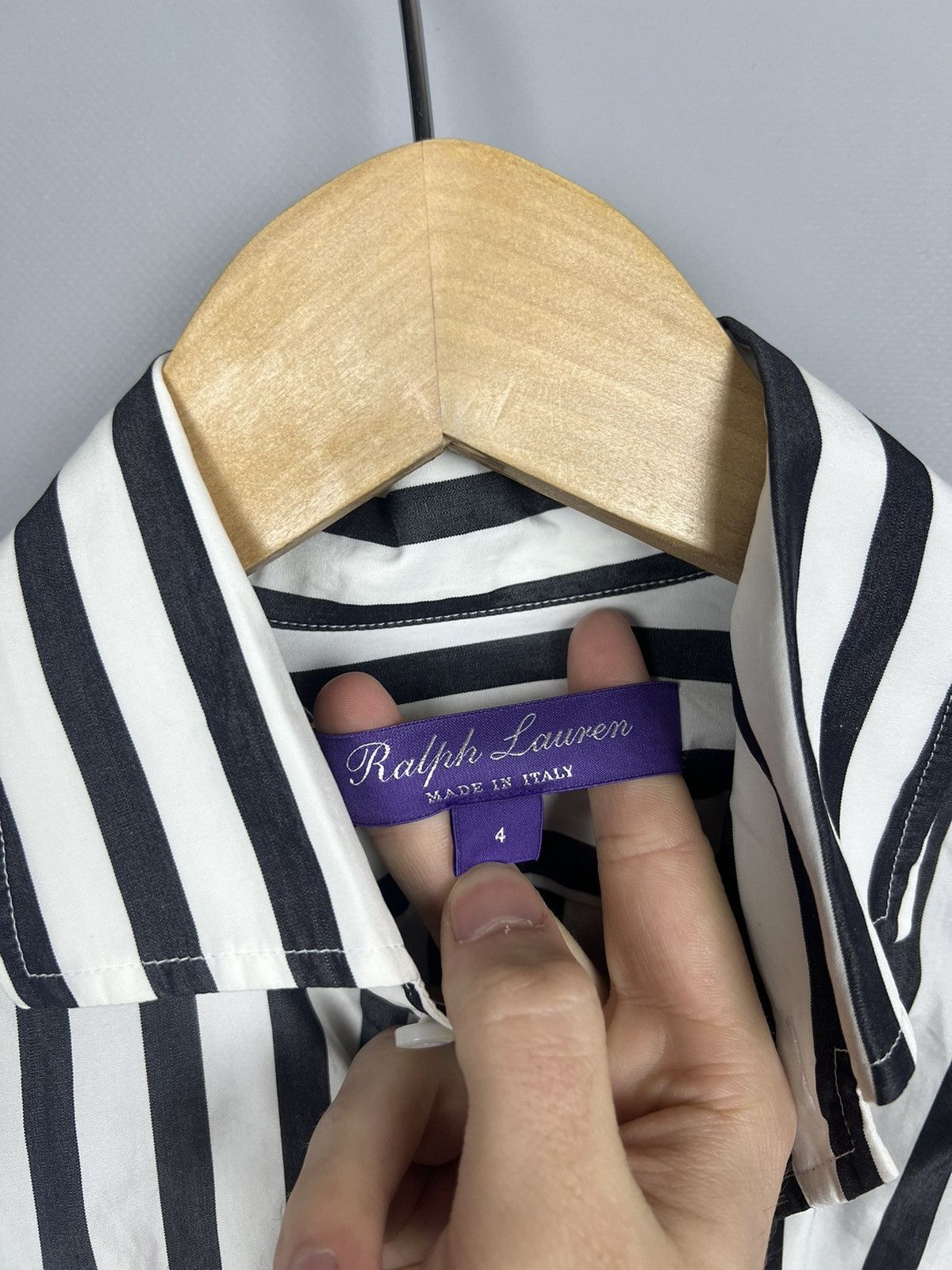 Ralph Lauren Purple Label Ralph Lauren Cotton Shirt stripe Rare Size S / US 4 / IT 40 - 4 Thumbnail