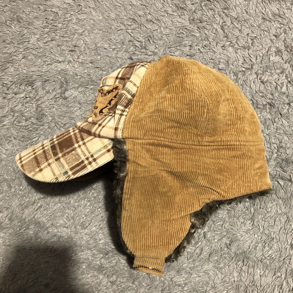 Vintage × Von Dutch 🔥last price🔥 VON DUTCH FAUX FUR CORDUROY CAP Size ONE SIZE - 4 Thumbnail