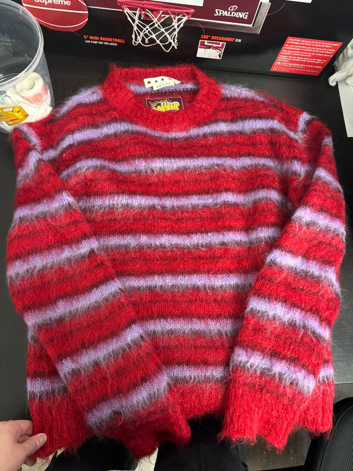 Pre-owned Marni Sweater Mohair In Red