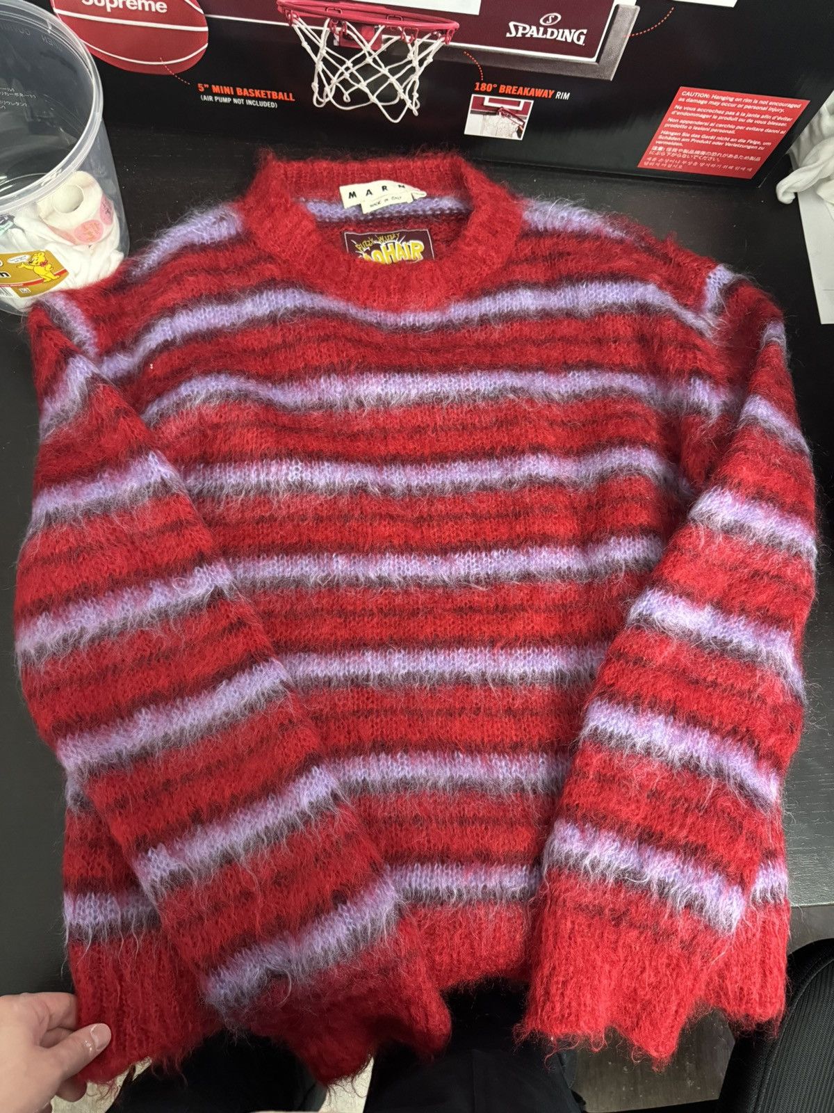 Pre-owned Marni Sweater Mohair In Red