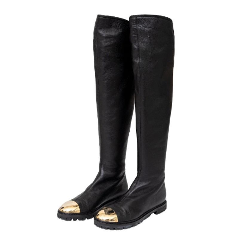 Giuseppe Zanotti Giuseppe Zanotti Leather Over-The-Knee Boots Brown Leather Size US 7.5 / IT 37.5 - 1 Thumbnail