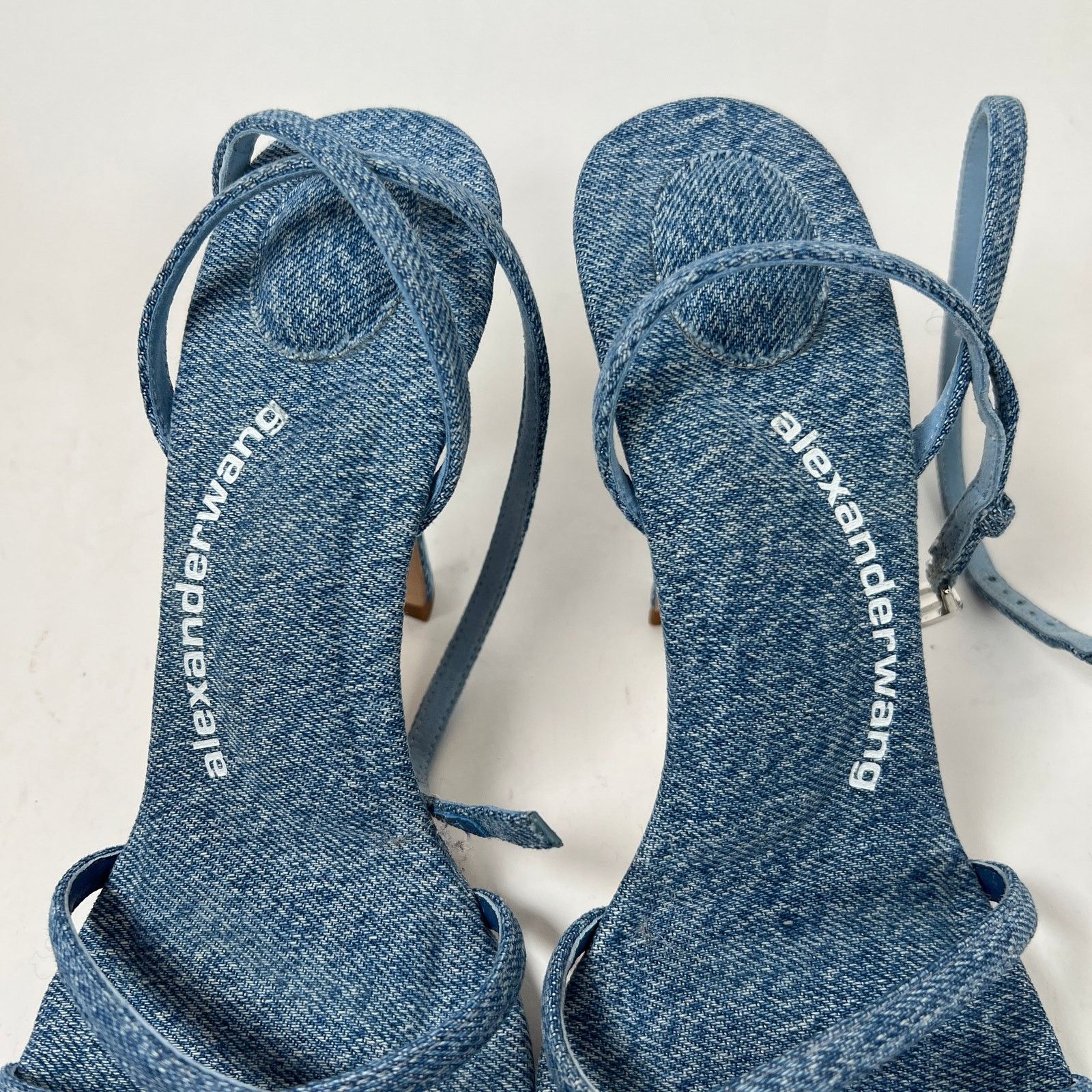 Alexander Wang Alexander Wang Washed Denim Dahlia 105 Sandals Size 37.5 Size US 7.5 / IT 37.5 - 3 Thumbnail