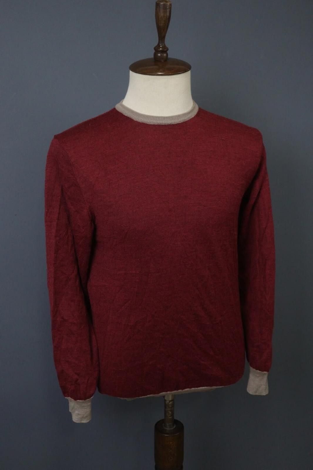 Kenzo Kenzo Red Wool Knitted Crew Pullover Sweater Size L Size L / US 10 / IT 46 - 6 Thumbnail
