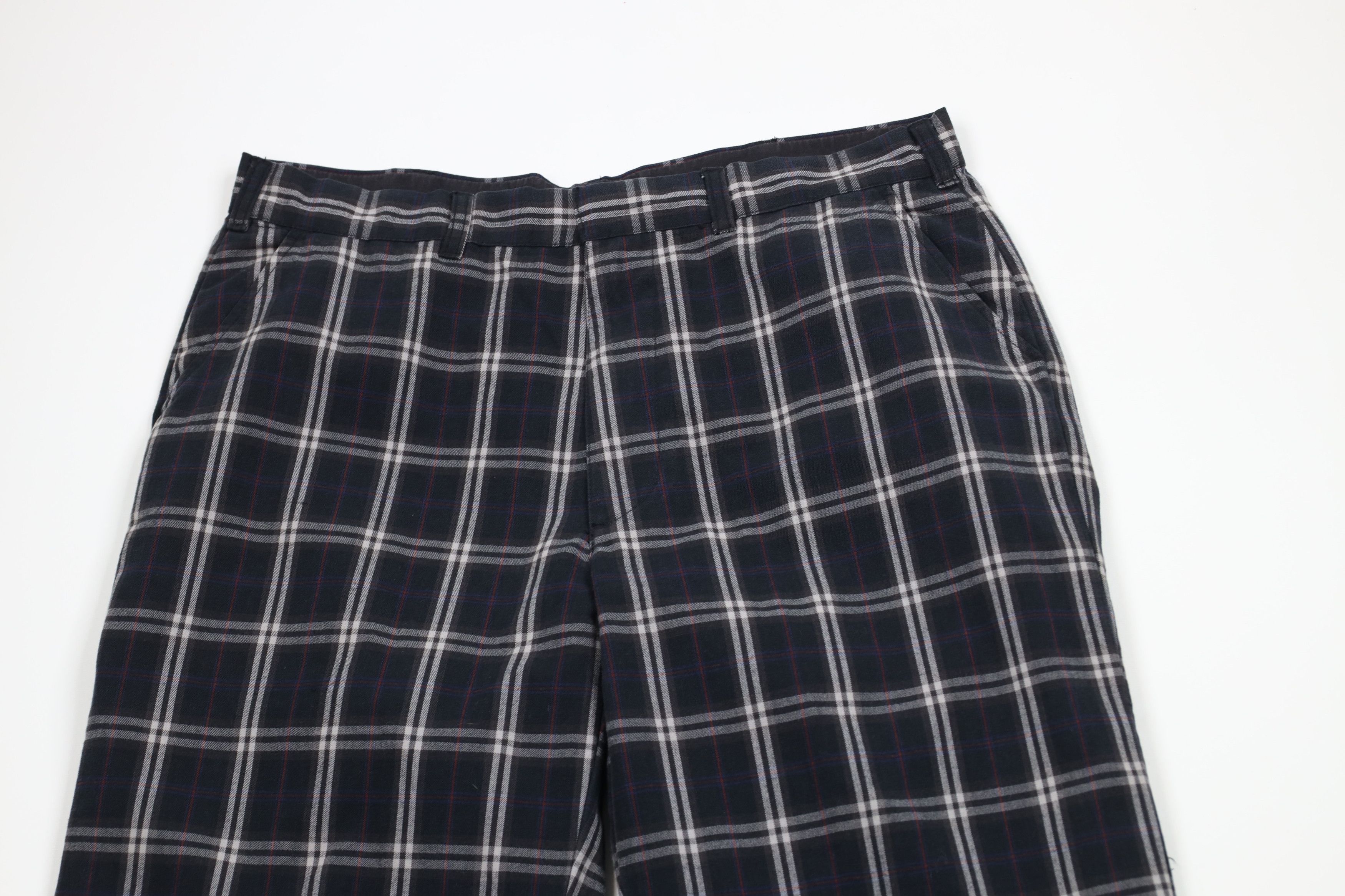Vintage Vintage 90s Y2K Streetwear Baggy Wide Leg Chino Pants Plaid Size US 36 / EU 52 - 2 Thumbnail