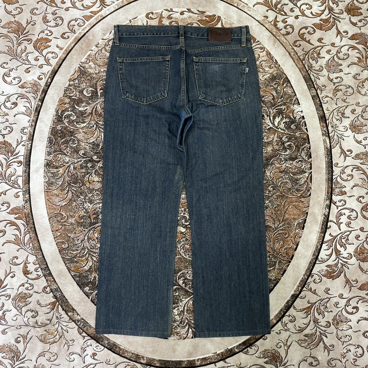 Edwin 🔥Vintage Edwin 403 Stoned Washed Ripped Denim Jeans Size US 35 - 4 Thumbnail