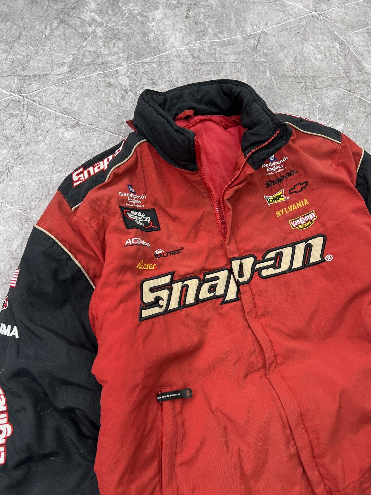 NASCAR × Vintage Vintage Snap-On Nascar Racing Jacket 90's nylon Size US L / EU 52-54 / 3 - 3 Thumbnail