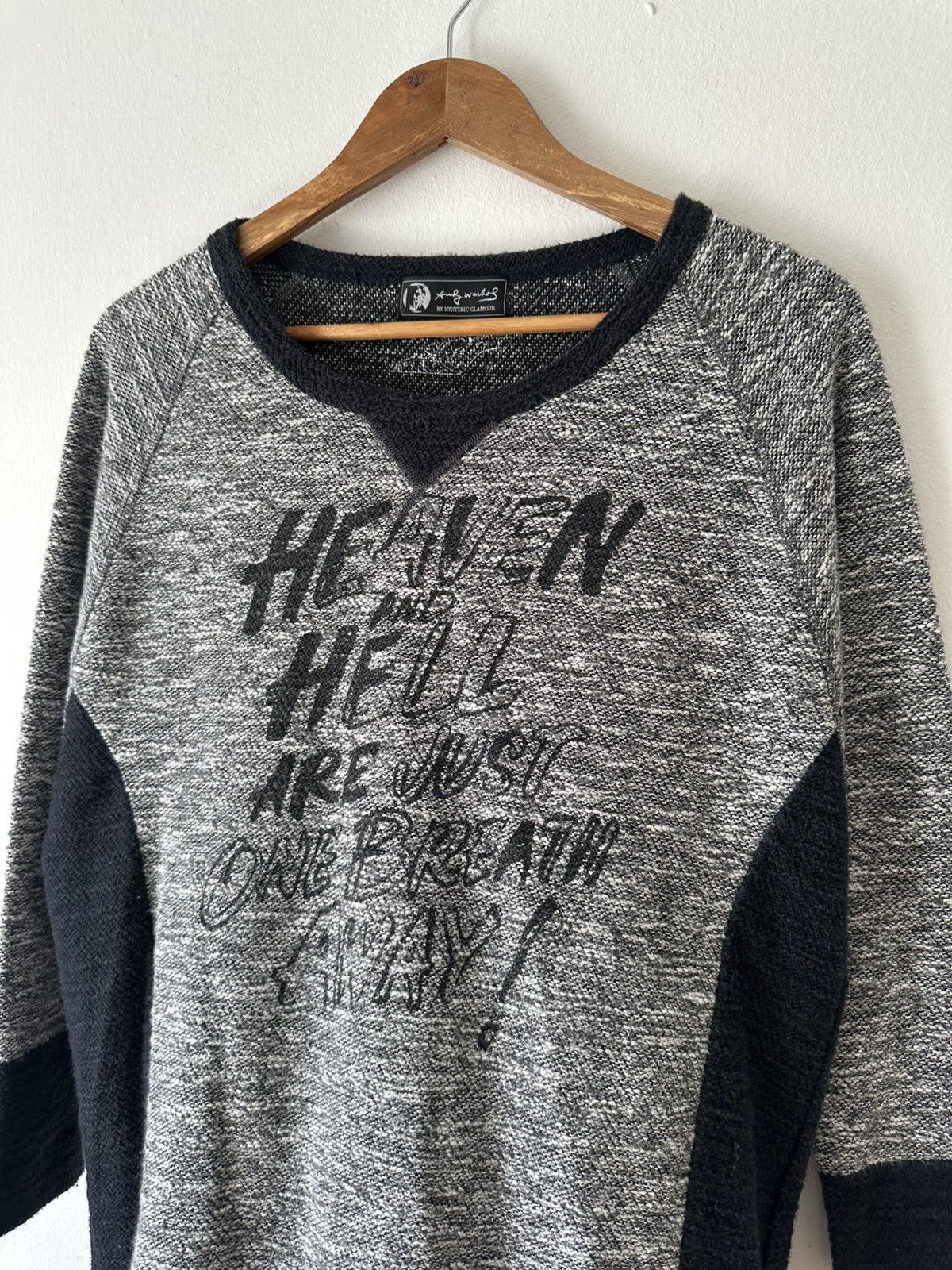 Andy Warhol × Hysteric Glamour Hysteric Glamour X Andy Warhol Heaven and Hell Sweatshirt Size US L / EU 52-54 / 3 - 2 Thumbnail