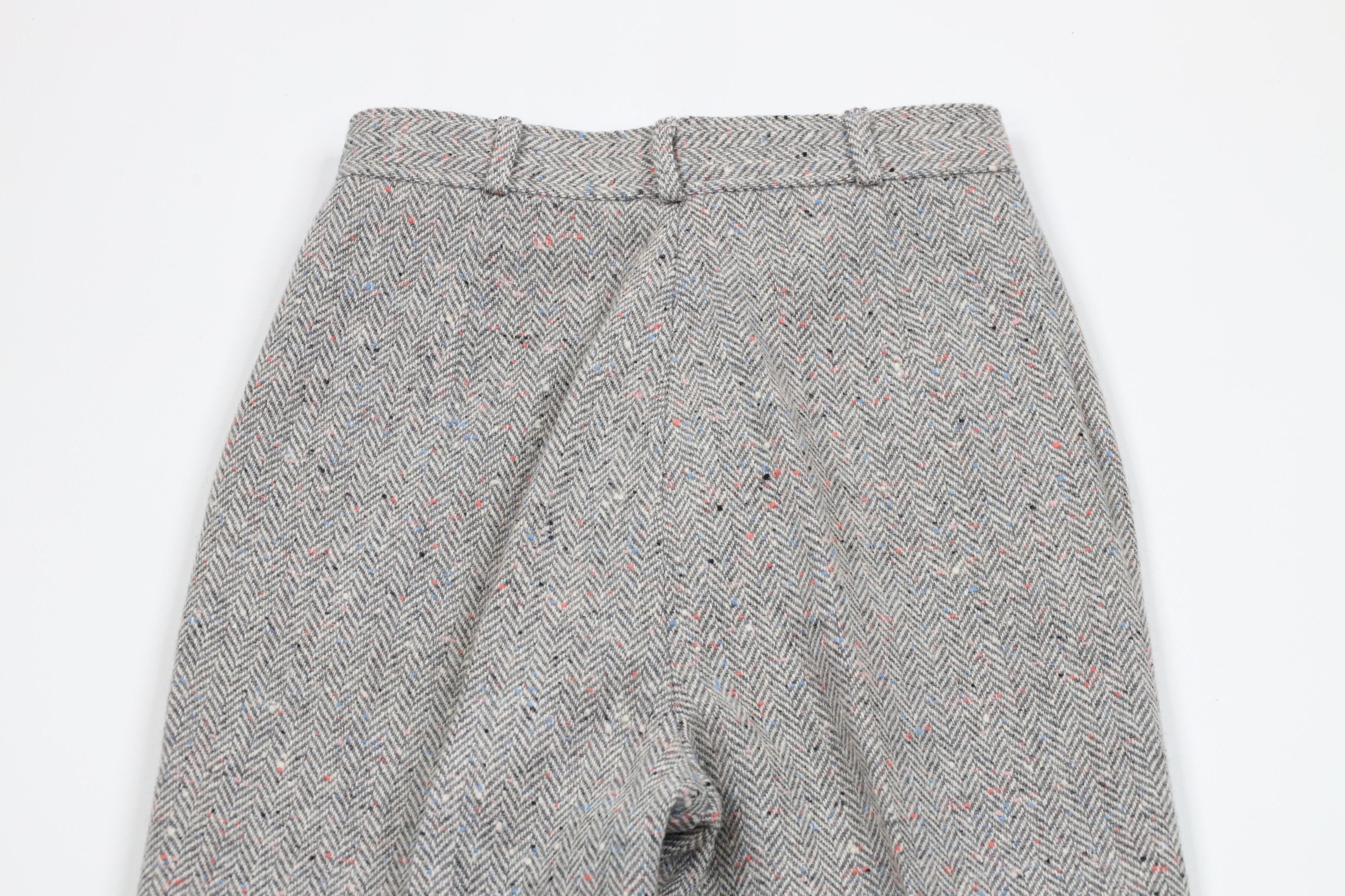 Vintage Vintage 70s Herringbone Rainbow Wide Leg Bell Bottoms Pants Size 32" / US 10 / IT 46 - 8 Thumbnail