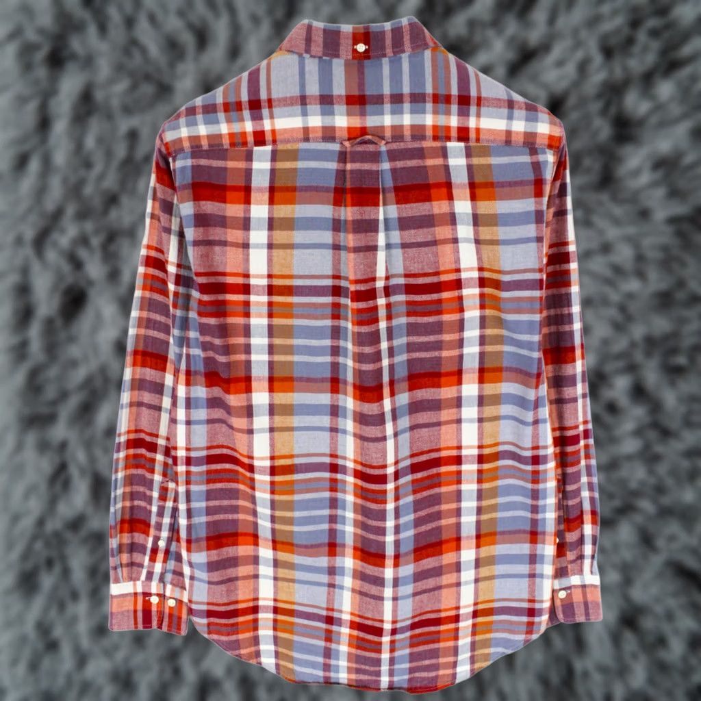 Gant GANT Shirt Men Small Flannel Plaid Button-Down Collar Regular Mens Small Plaid Button Up Shirt Size US S / EU 44-46 / 1 - 1 Thumbnail