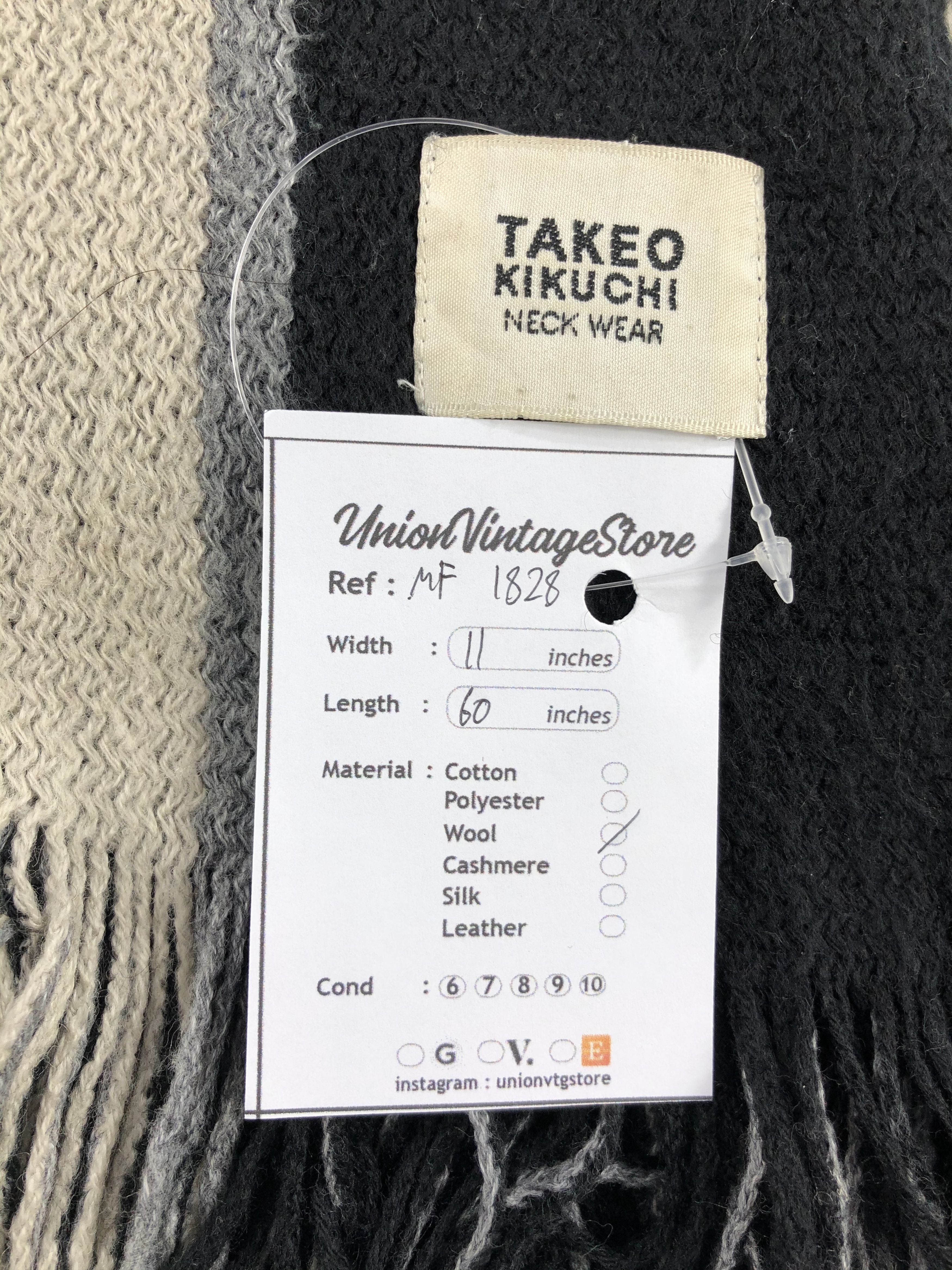 Takeo Kikuchi Vintage Takeo Kikuchi Scarf/Muffler/Neckwear MF1828 Size ONE SIZE - 5 Thumbnail