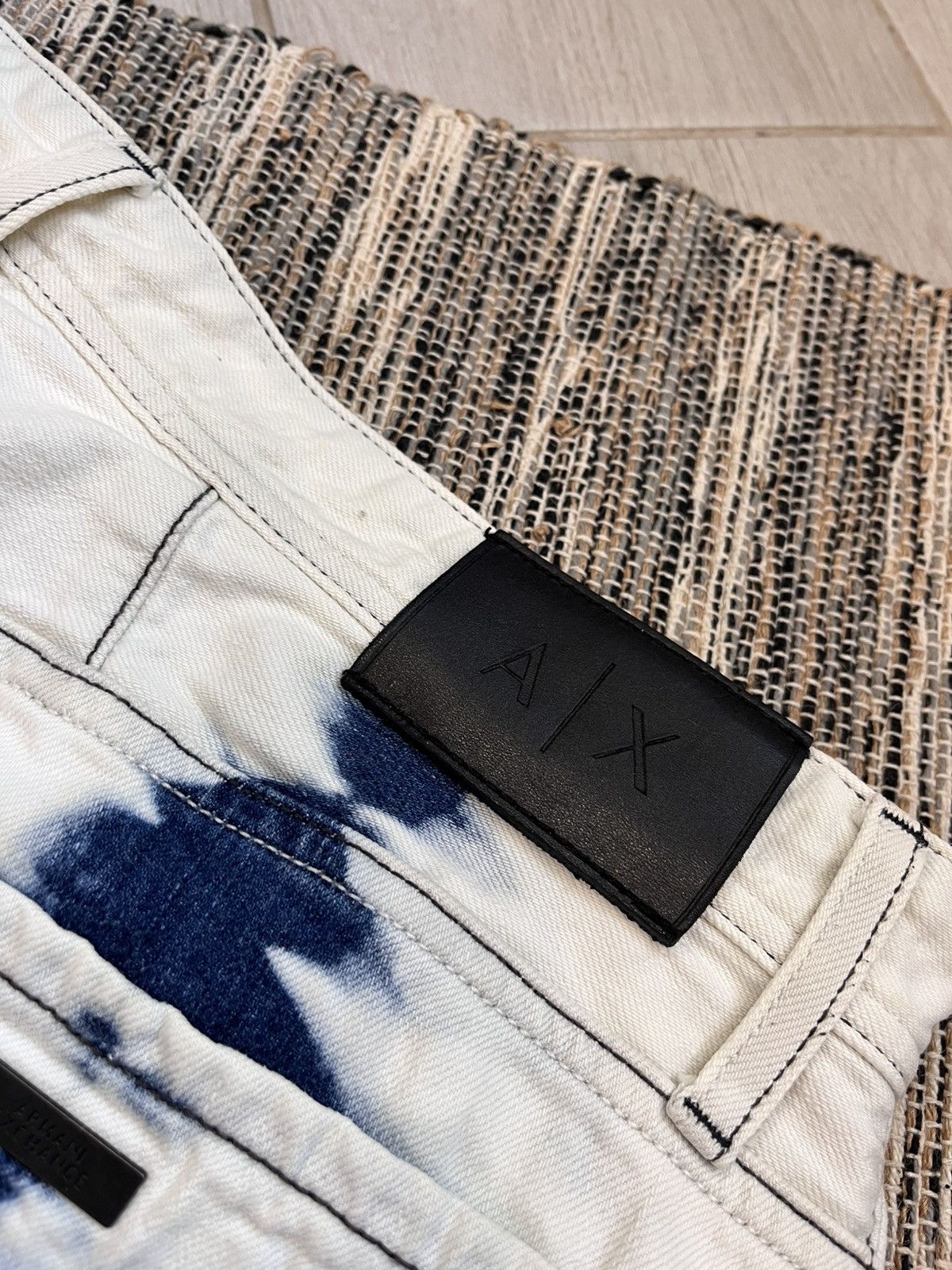 Armani Exchange × Designer Hype Armani Exchange skinny jeans j14 tiy dye style denim Size US 34 / EU 50 - 16 Thumbnail