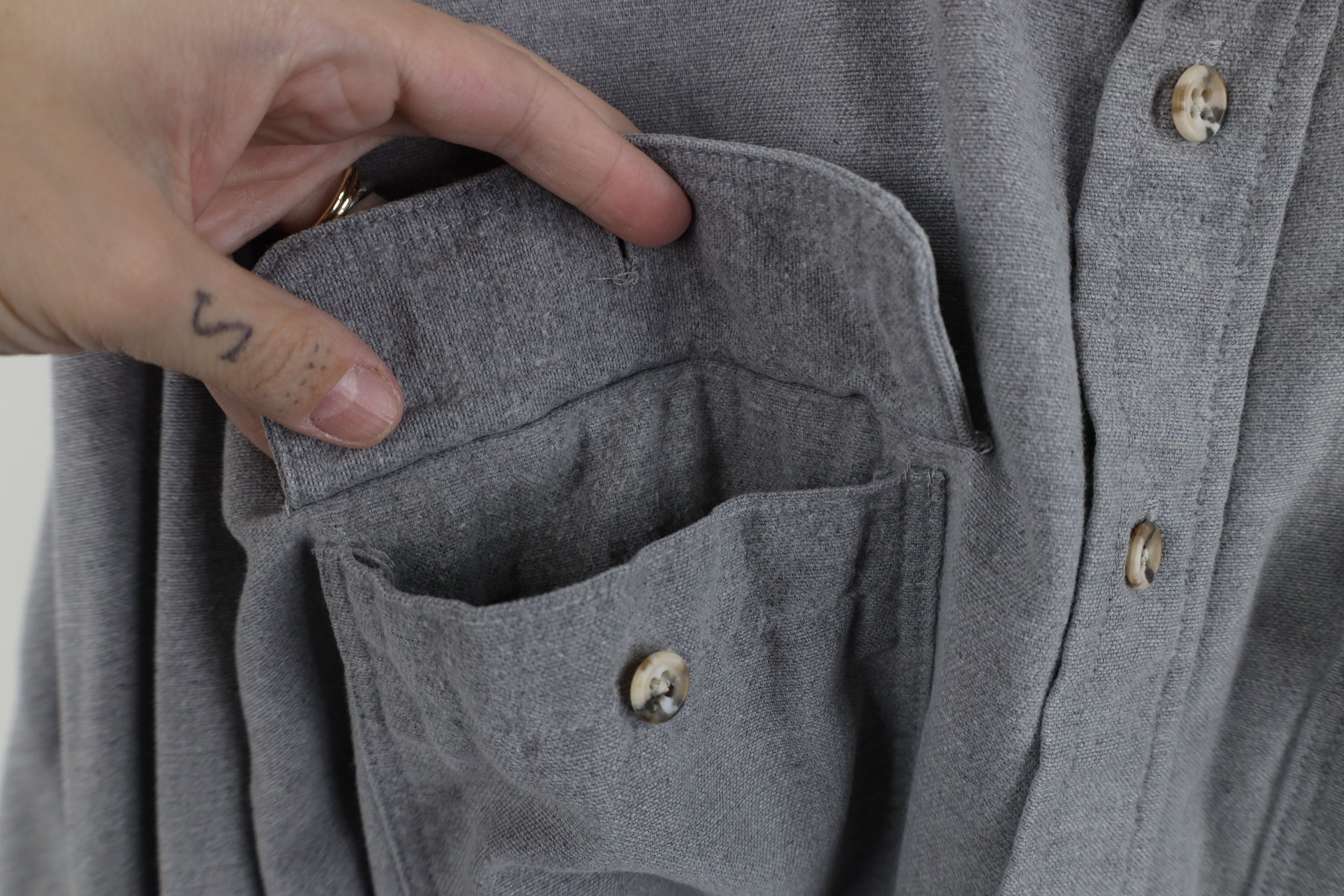 Vintage Vintage 70s Streetwear Chamois Collared Button Shirt USA Size US XL / EU 56 / 4 - 7 Thumbnail