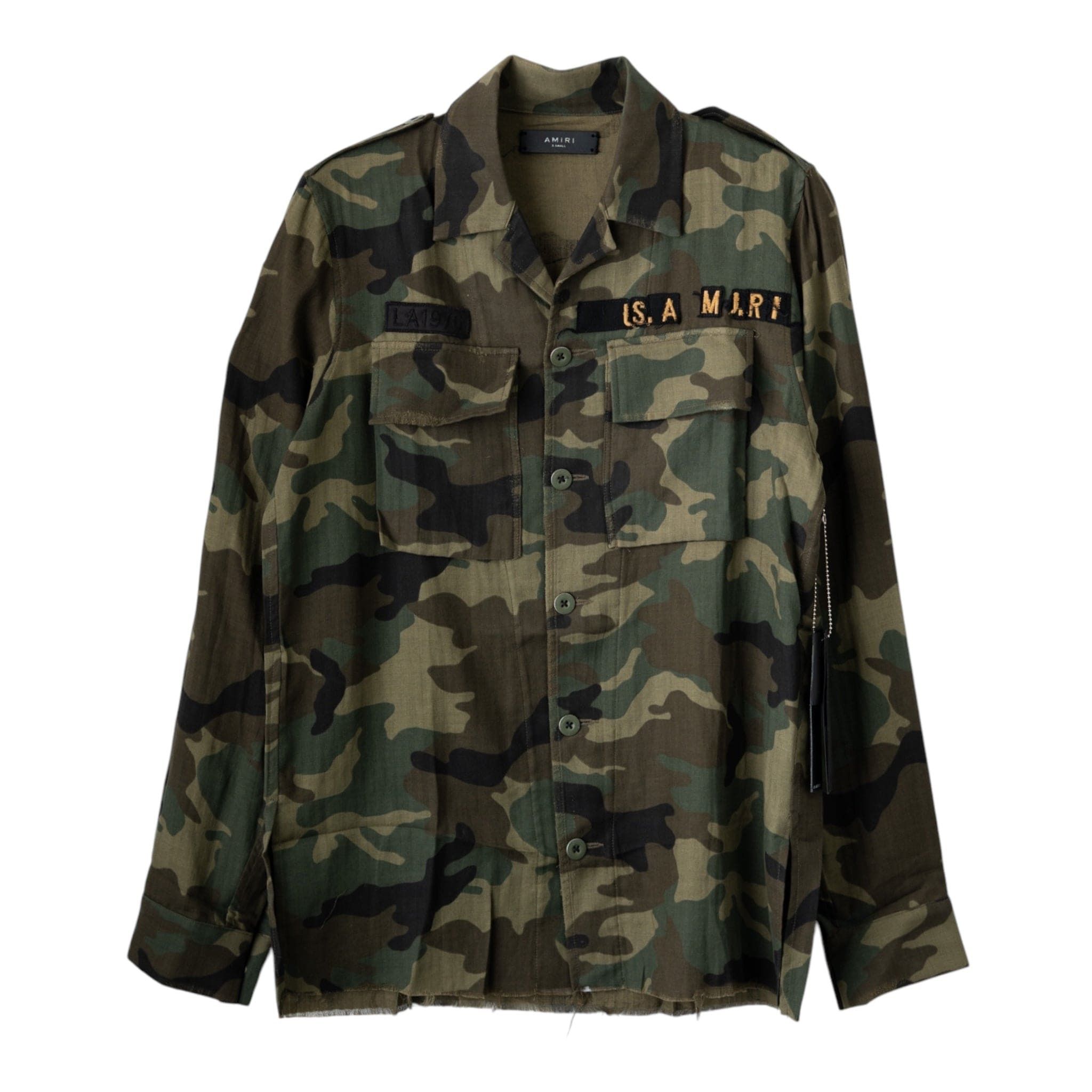 Amiri Amiri US Amiri Flannel Button Up Shirt Camouflage Size US XS / EU 42 / 0 - 1 Thumbnail