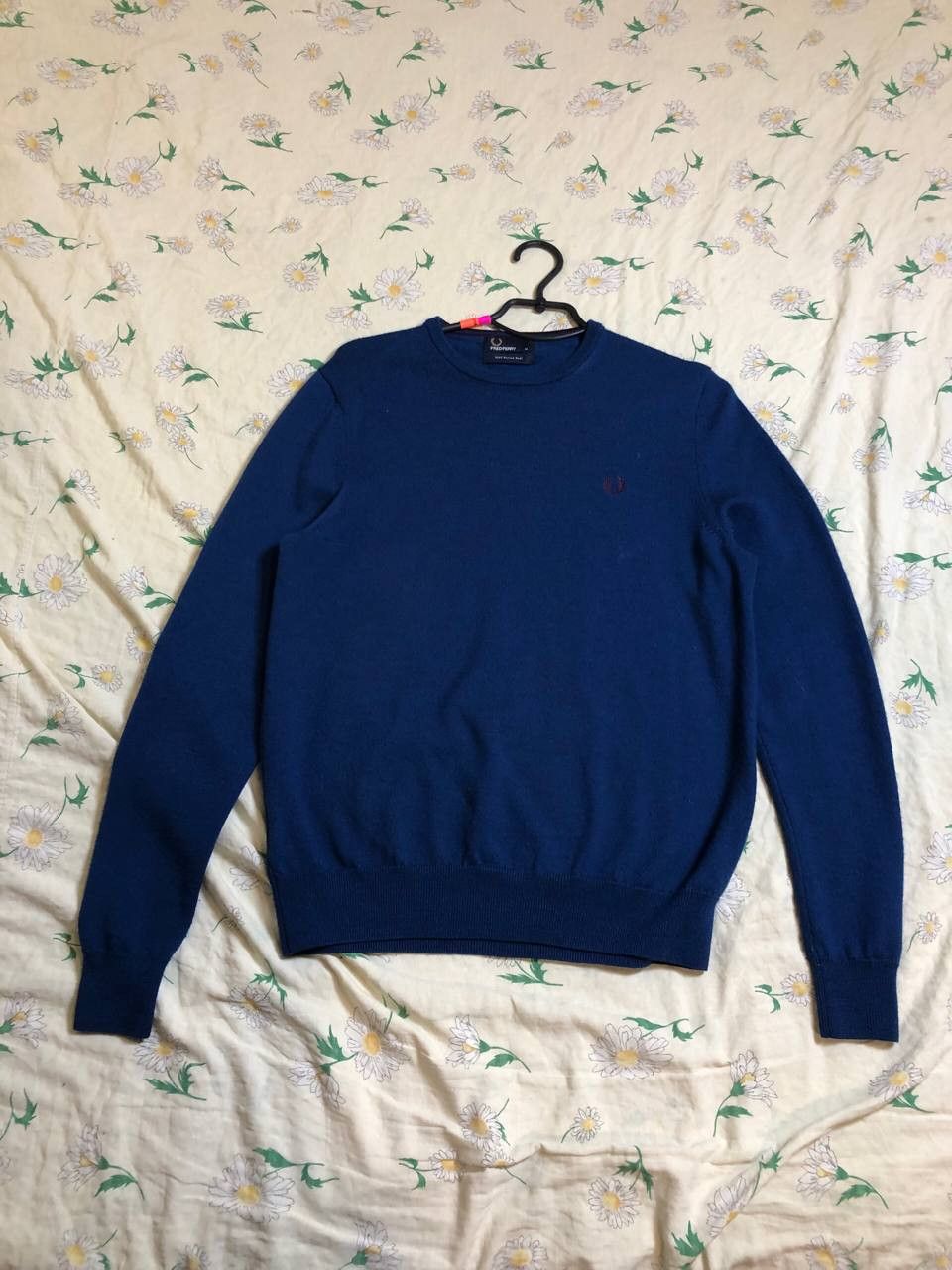 Fred Perry Fred Perry Mens Merino Wool Knit Crew Neck Sweater Size US M / EU 48-50 / 2 - 1 Thumbnail
