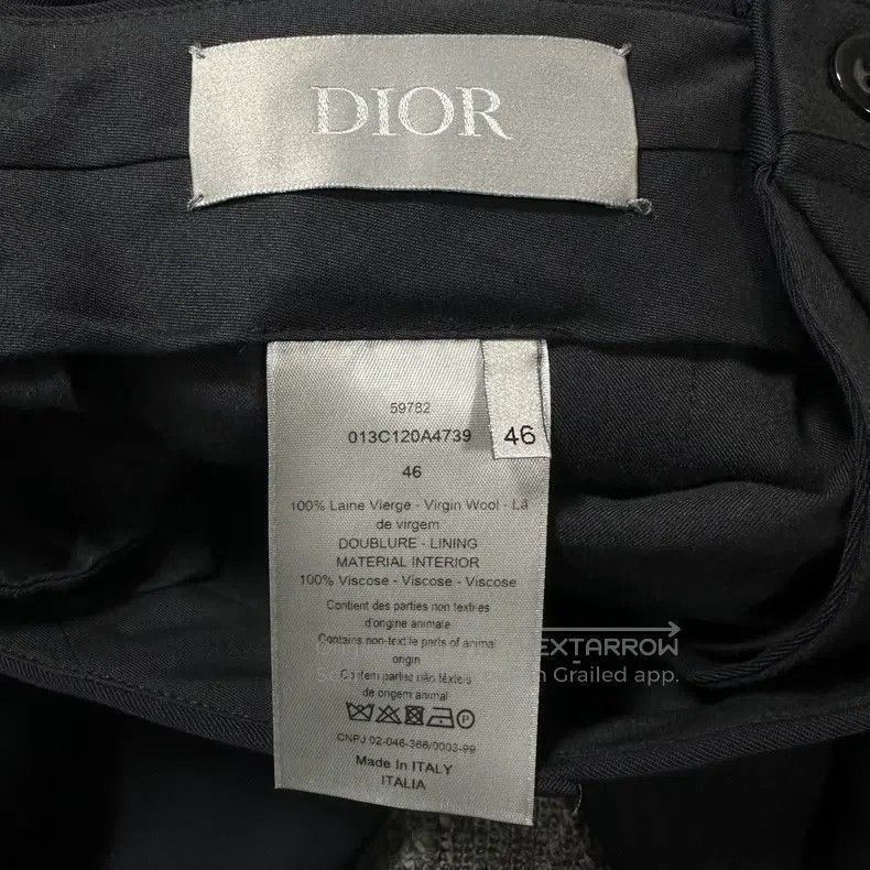 Dior Dior Pure black woollen trousers Size 46R - 4 Thumbnail