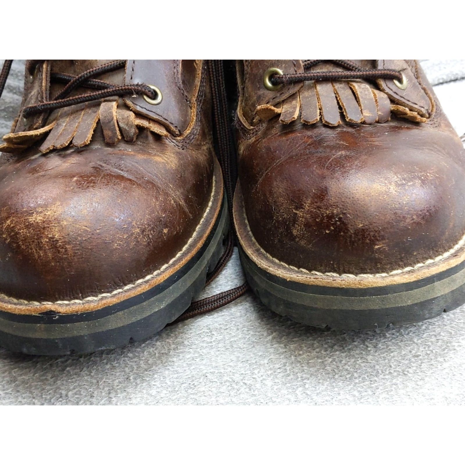 Vibram Wood N' Stream Snow Boots Mens 12 45 Brown Leather Waterproof Thinsulate Vibram Size US 12 / EU 45 - 7 Thumbnail