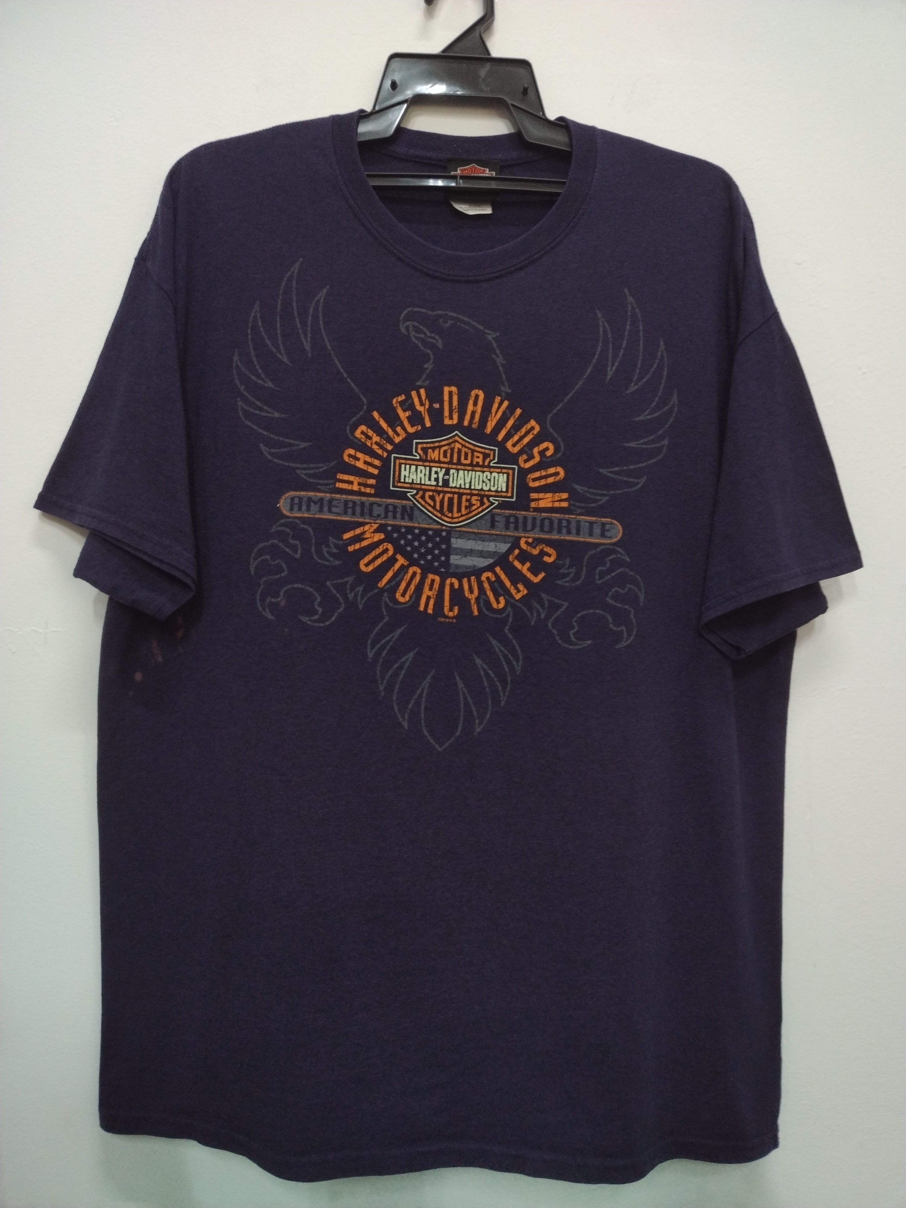 Harley Davidson × Vintage 2013 Harley Davidson style 3D HD eagle ROMMEL MARYLAND Size US XL / EU 56 / 4 - 19 Thumbnail