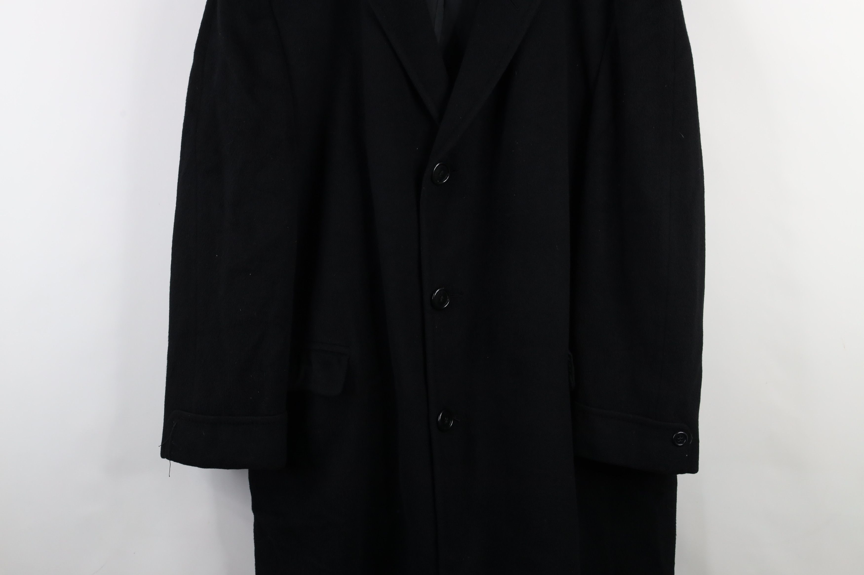 Vintage Vintage 60s 70 Rockabilly Winter Overcoat Jacket Black USA Size US XXL / EU 58 / 5 - 3 Thumbnail