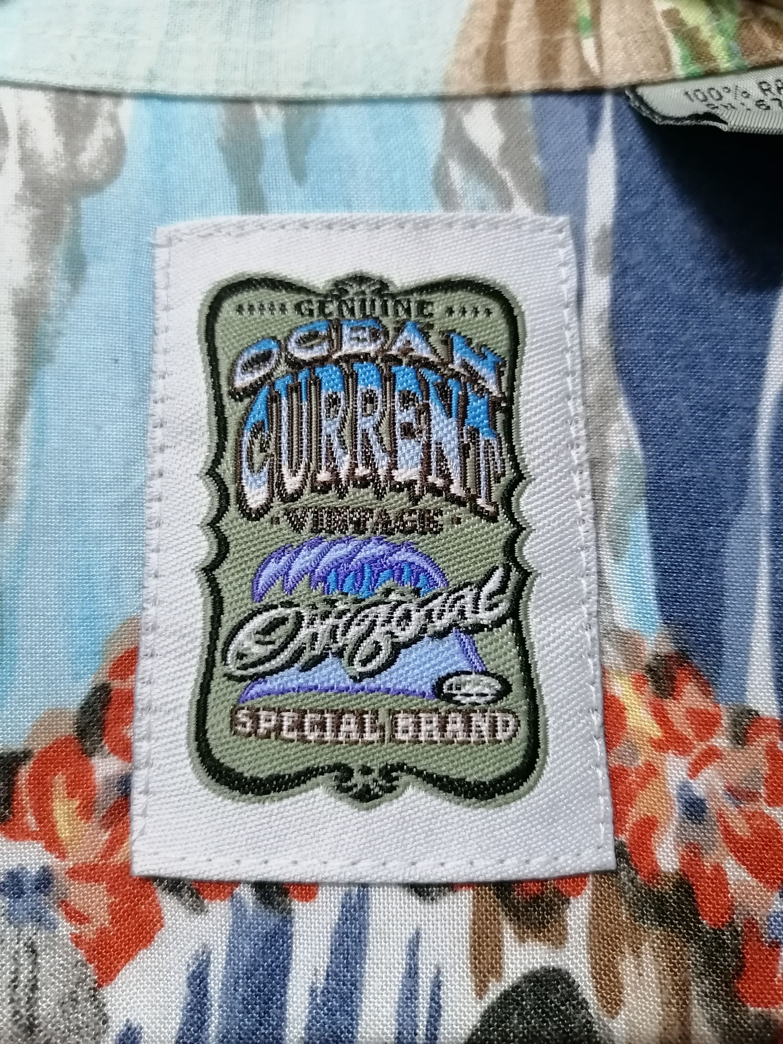 Ocean Current × Vintage Ocean Current C-MRK. INC Registered Prints Hawaiian Shirt Size US L / EU 52-54 / 3 - 3 Thumbnail