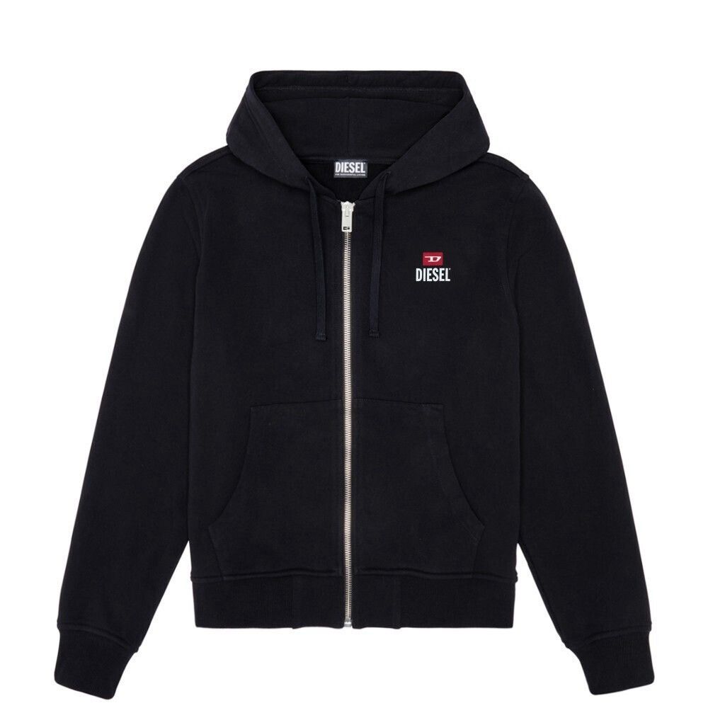 Diesel 🇺🇸 NWT❗️Diesel Full Zip Hoodie Black For Successful Living Y2K Size US L / EU 52-54 / 3 - 3 Thumbnail