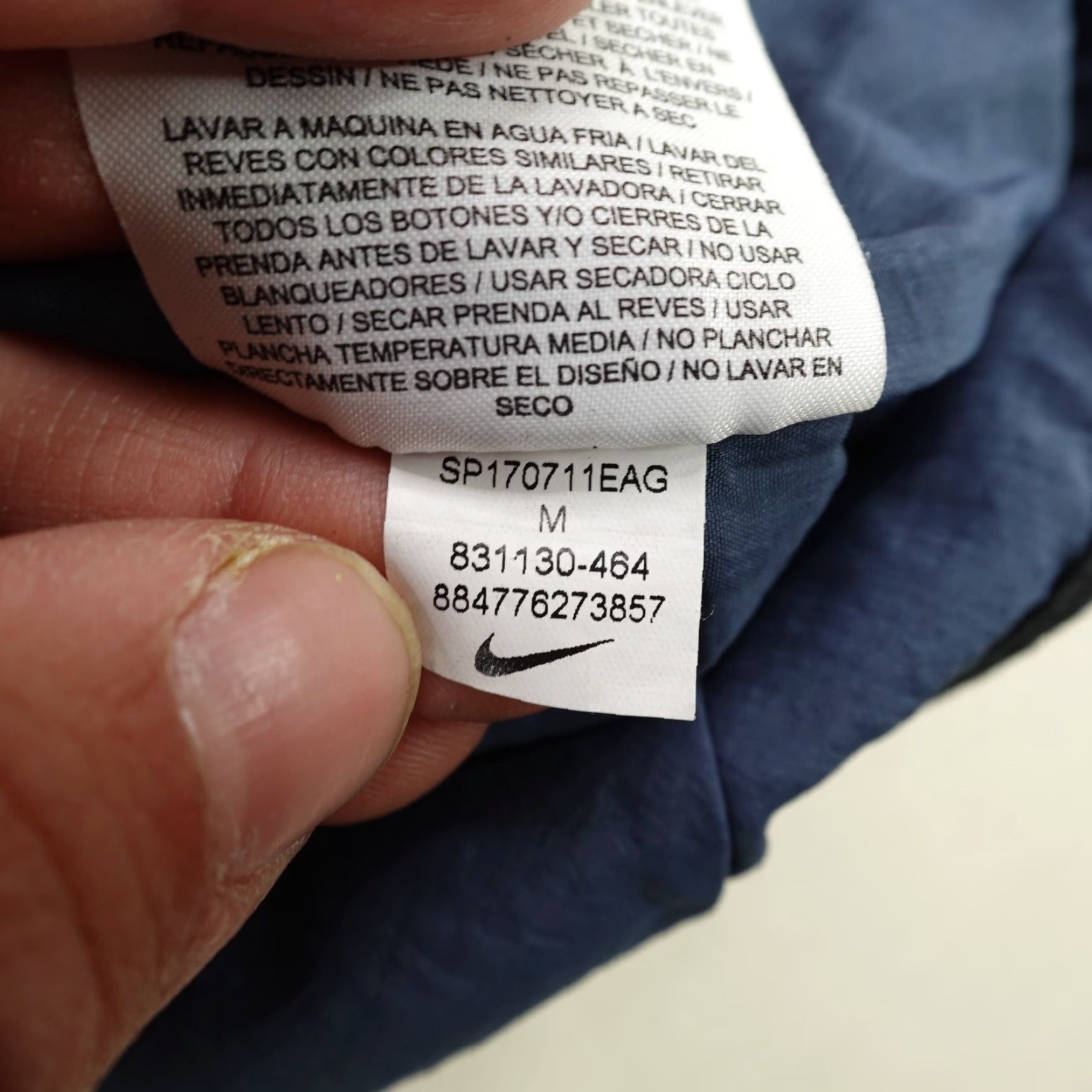 Nike Nike Windbreaker Jacket Mens Medium Blue Utility Zip Up Outdoor Sports Size US M / EU 48-50 / 2 - 6 Thumbnail