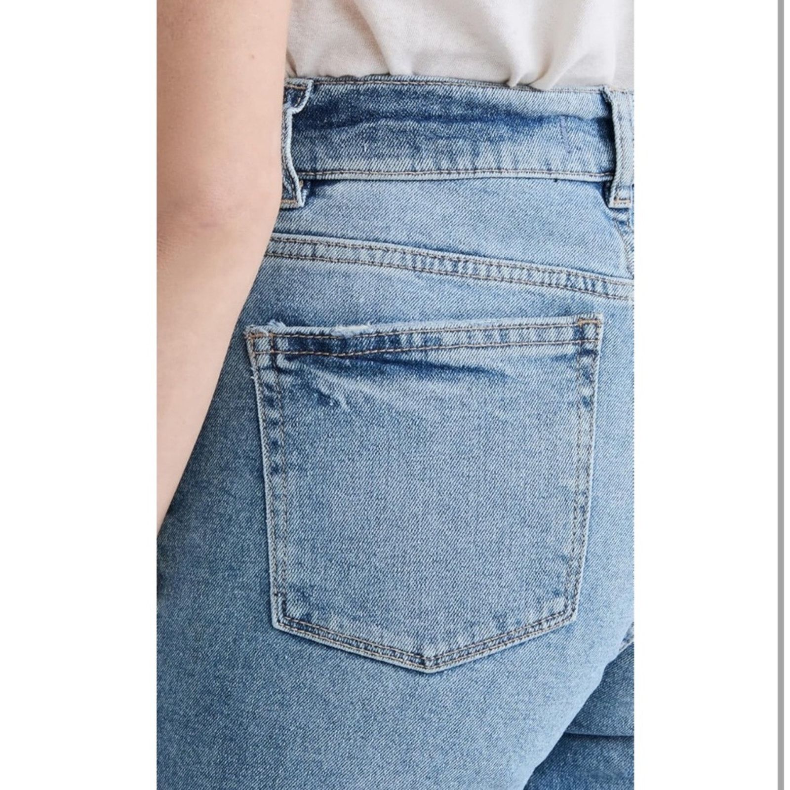 DL1961 NEW DL1961 Patti Straight High Rise Jeans Raw Sz 27 $209 Size 27" / US 4 / IT 40 - 5 Thumbnail