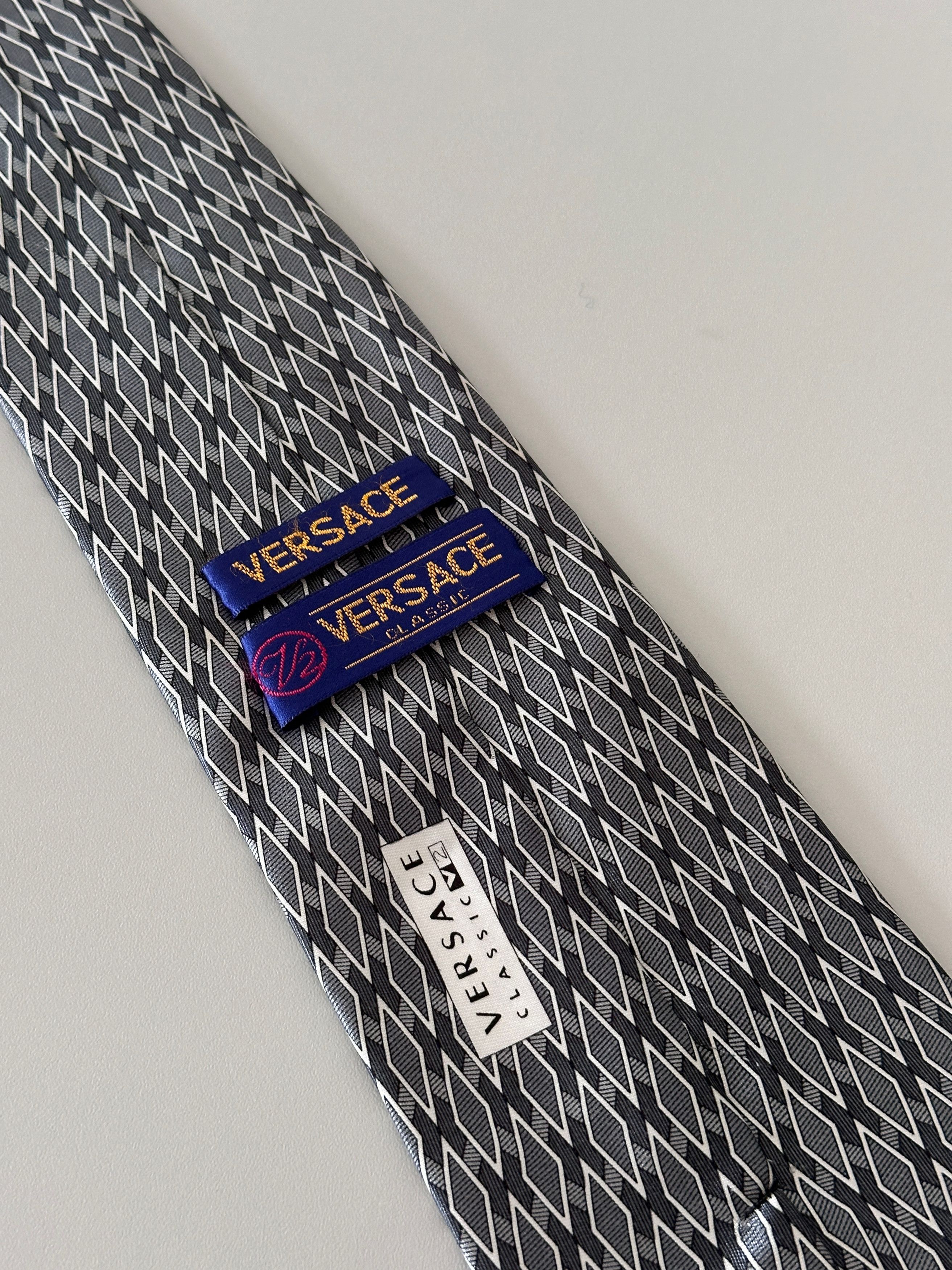 Versace × Versace Jeans Couture Versace Classic V2 Silk Tie Size ONE SIZE - 5 Thumbnail
