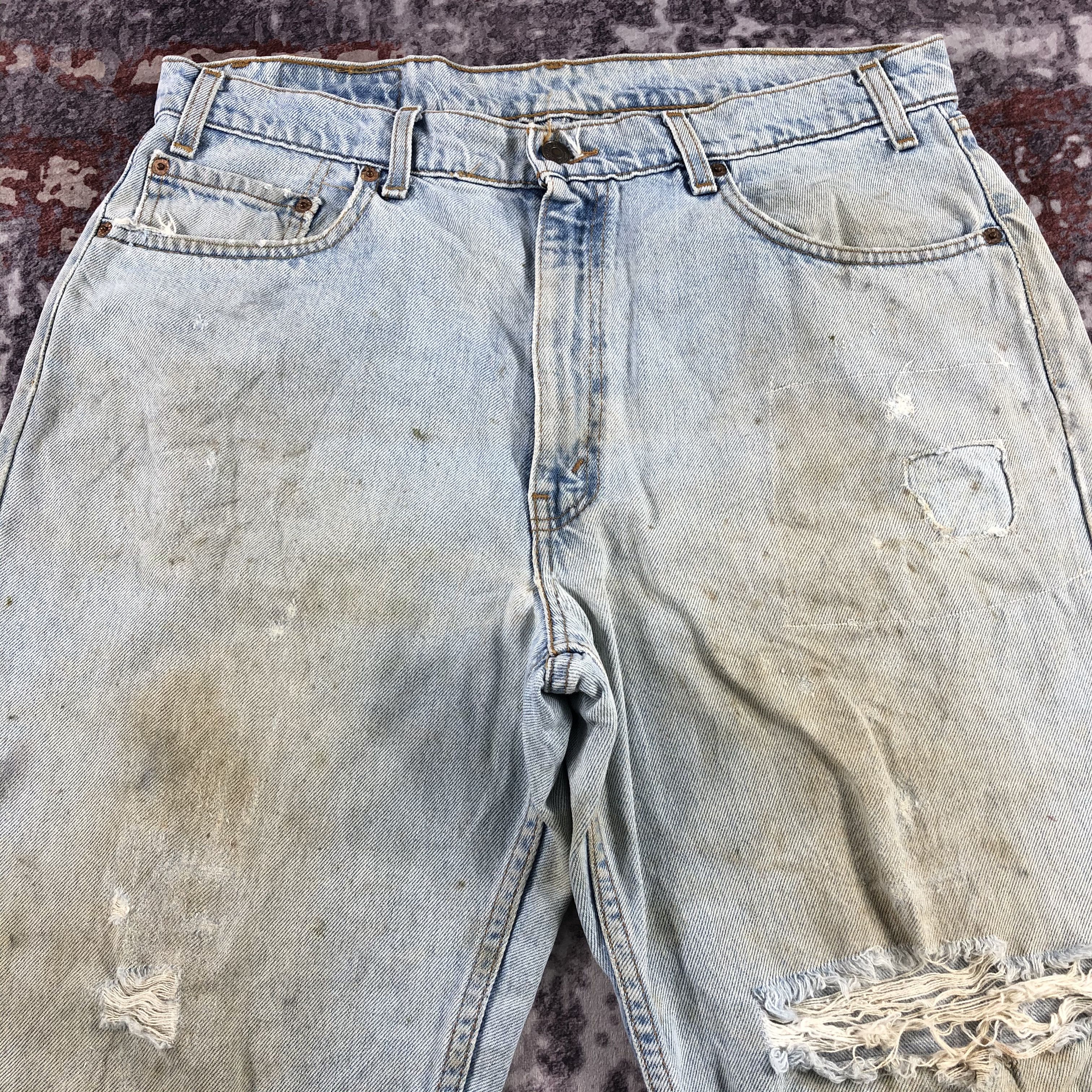 Levi's × Vintage Vintage 90s Blue Wash Levis 550 Jeans-JM2963 Size US 35 - 3 Thumbnail