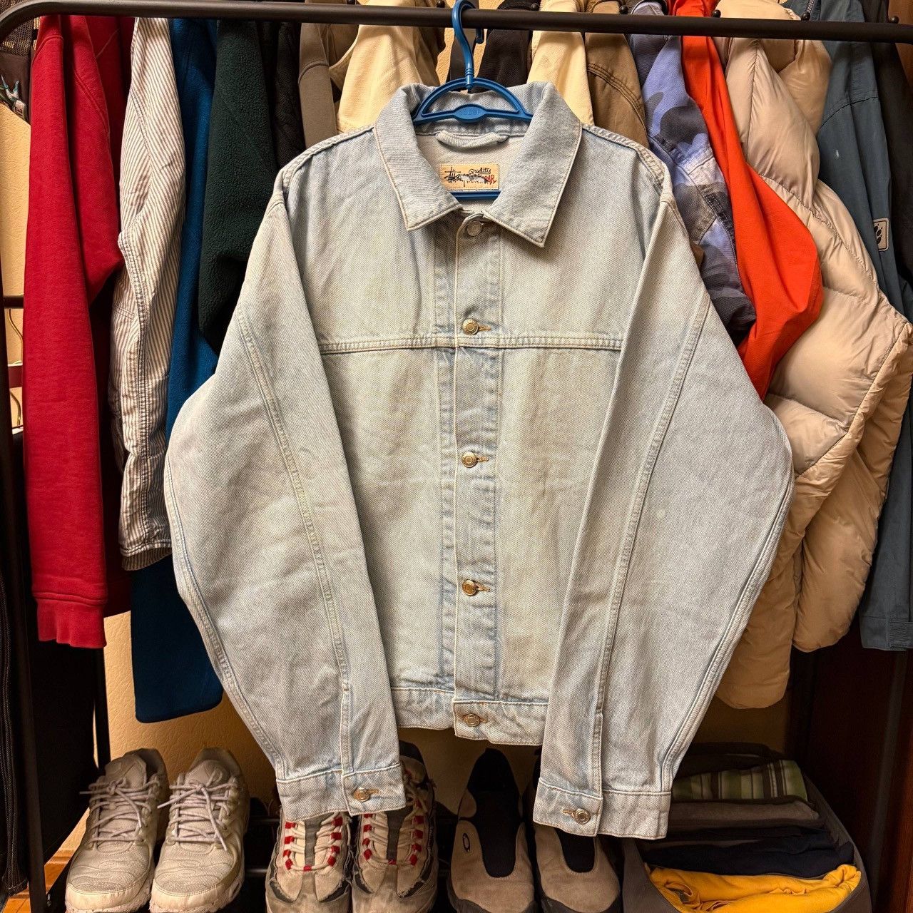 Stussy Stussy Blue Denim Jacket Size US L / EU 52-54 / 3 - 2 Thumbnail