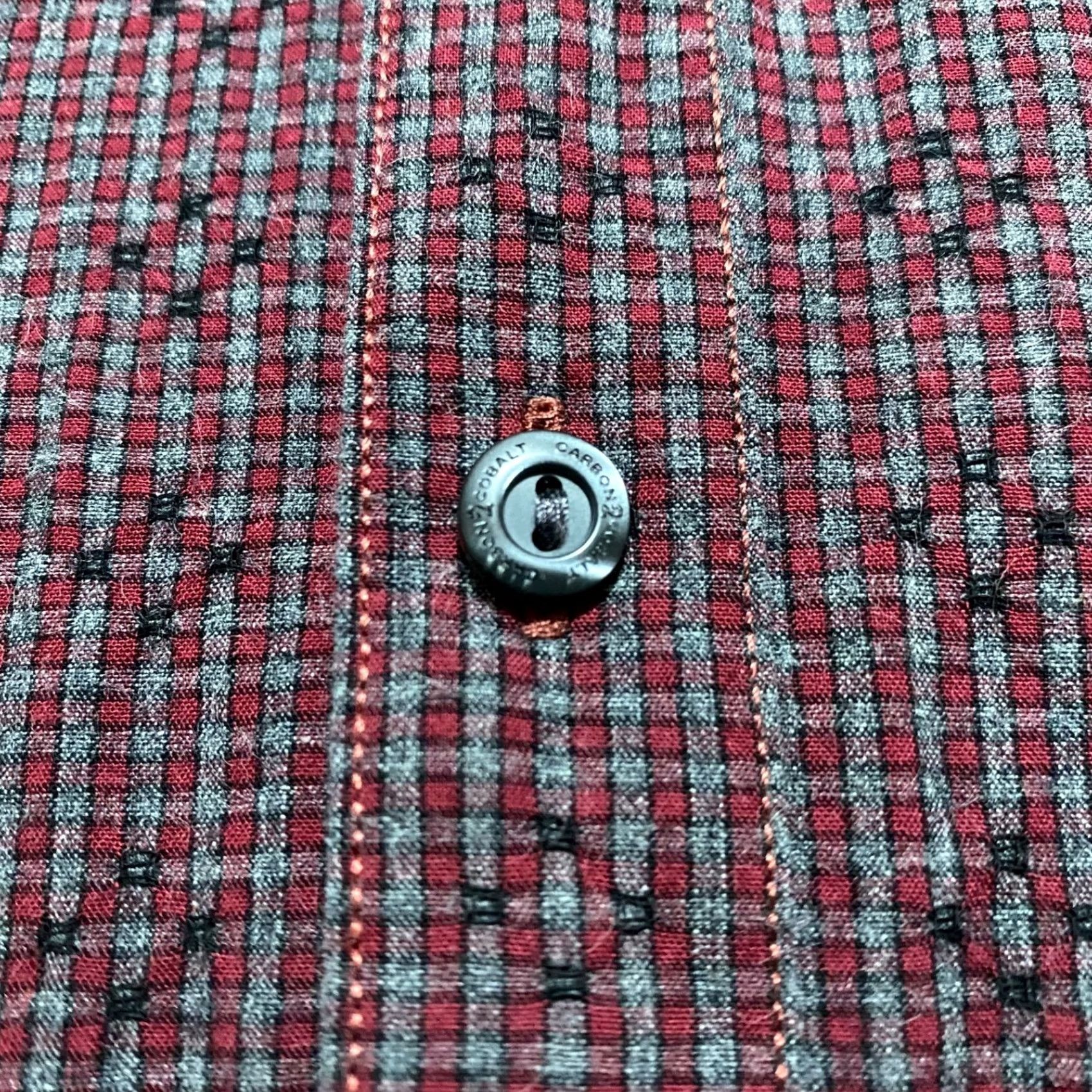Carbon2Cobalt Carbon 2 Cobalt Mens XL Shirt Multicolor Plaid Check Long Sleeve Button-Front - 1970 Size US XL / EU 56 / 4 - 4 Thumbnail
