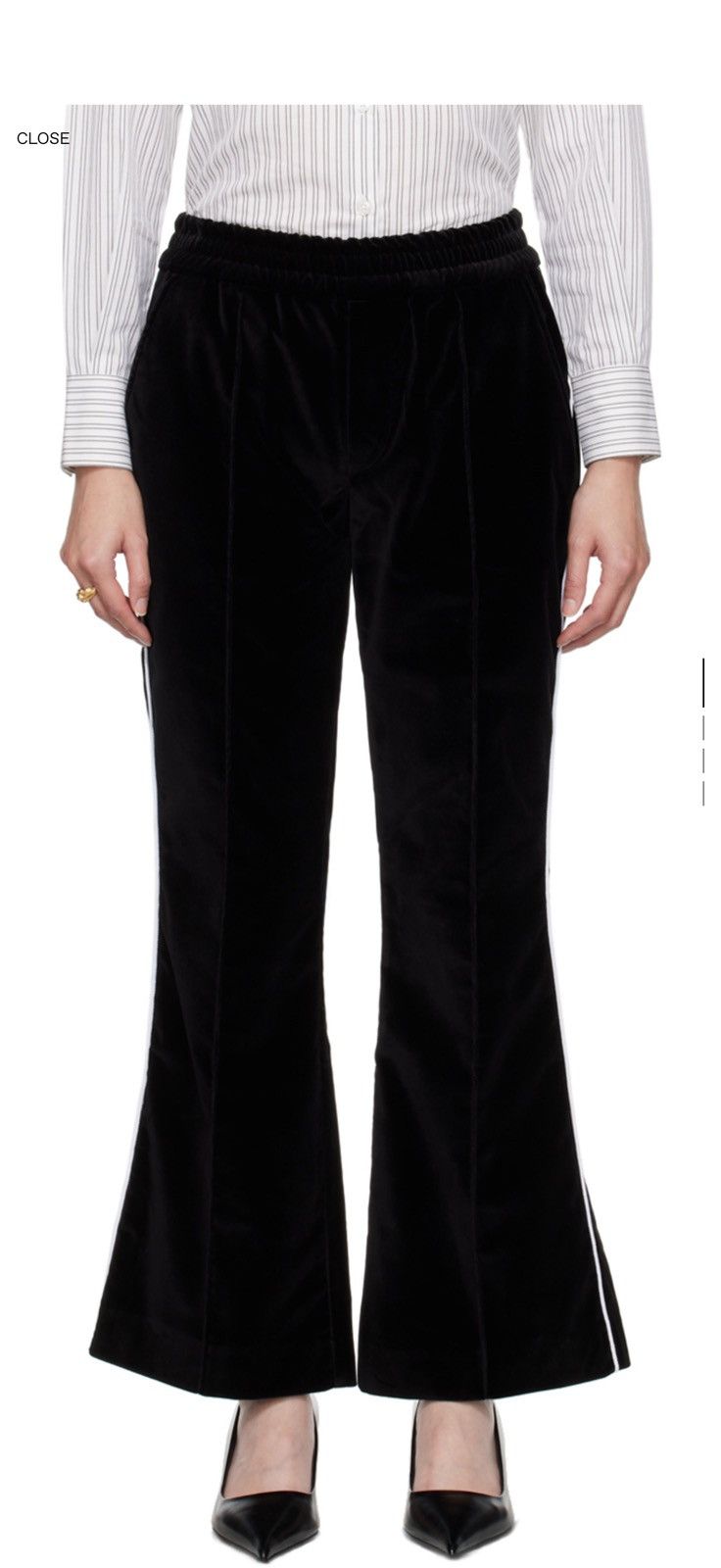 Ernest W. Baker Ernest W. Baker Velvet Flare Pants sz 50 Size US 32 / EU 48 - 1 Thumbnail
