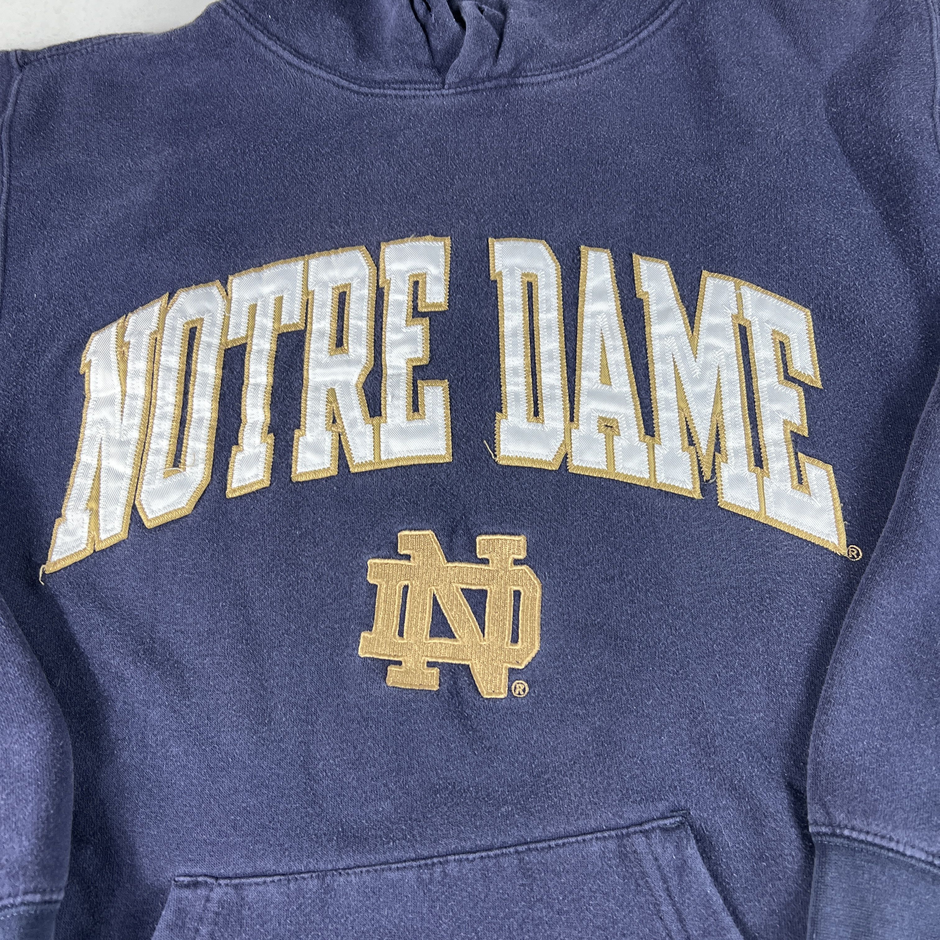 NCAA × Vintage Y2K Notre Dame Fighting Irish Sweatshirt Faded Logo Hoodie Size US S / EU 44-46 / 1 - 4 Thumbnail
