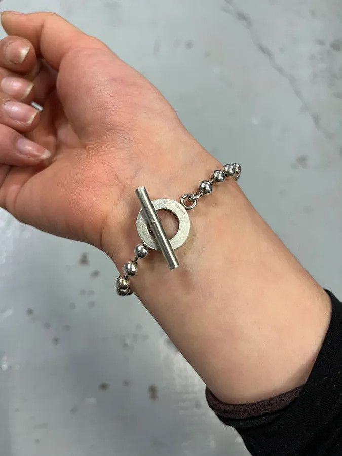 Gucci Gucci Silver Metal Ball Chain Toggle Bracelet Size ONE SIZE - 4 Thumbnail