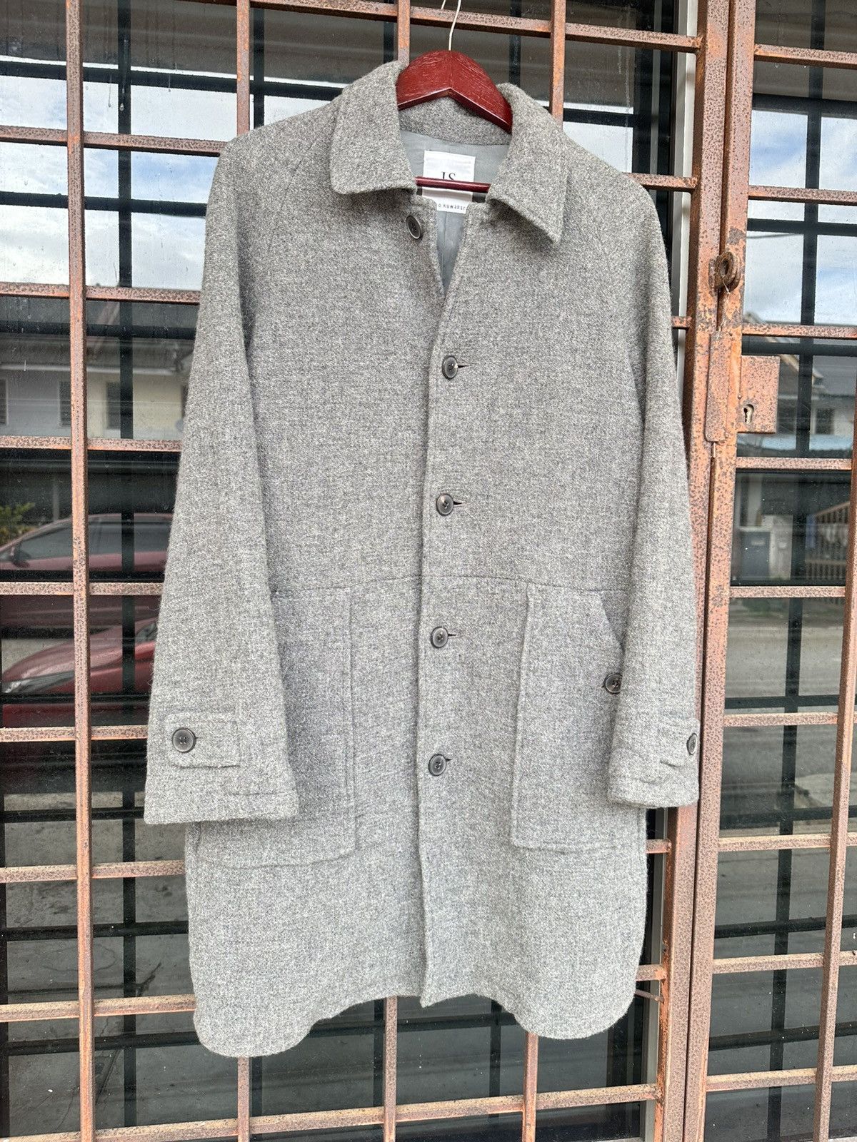 Issey Miyake Issey Miyake Sunao Kuwahara Wool Long Jacket Size US L / EU 52-54 / 3 - 7 Thumbnail