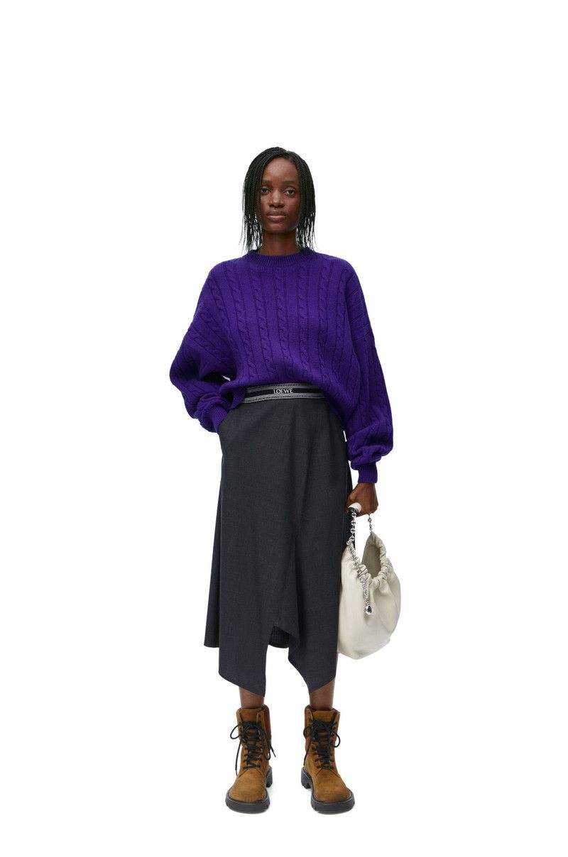 Loewe o1in1g0426 Sweater in Purple Size M / US 6-8 / IT 42-44 - 2 Thumbnail
