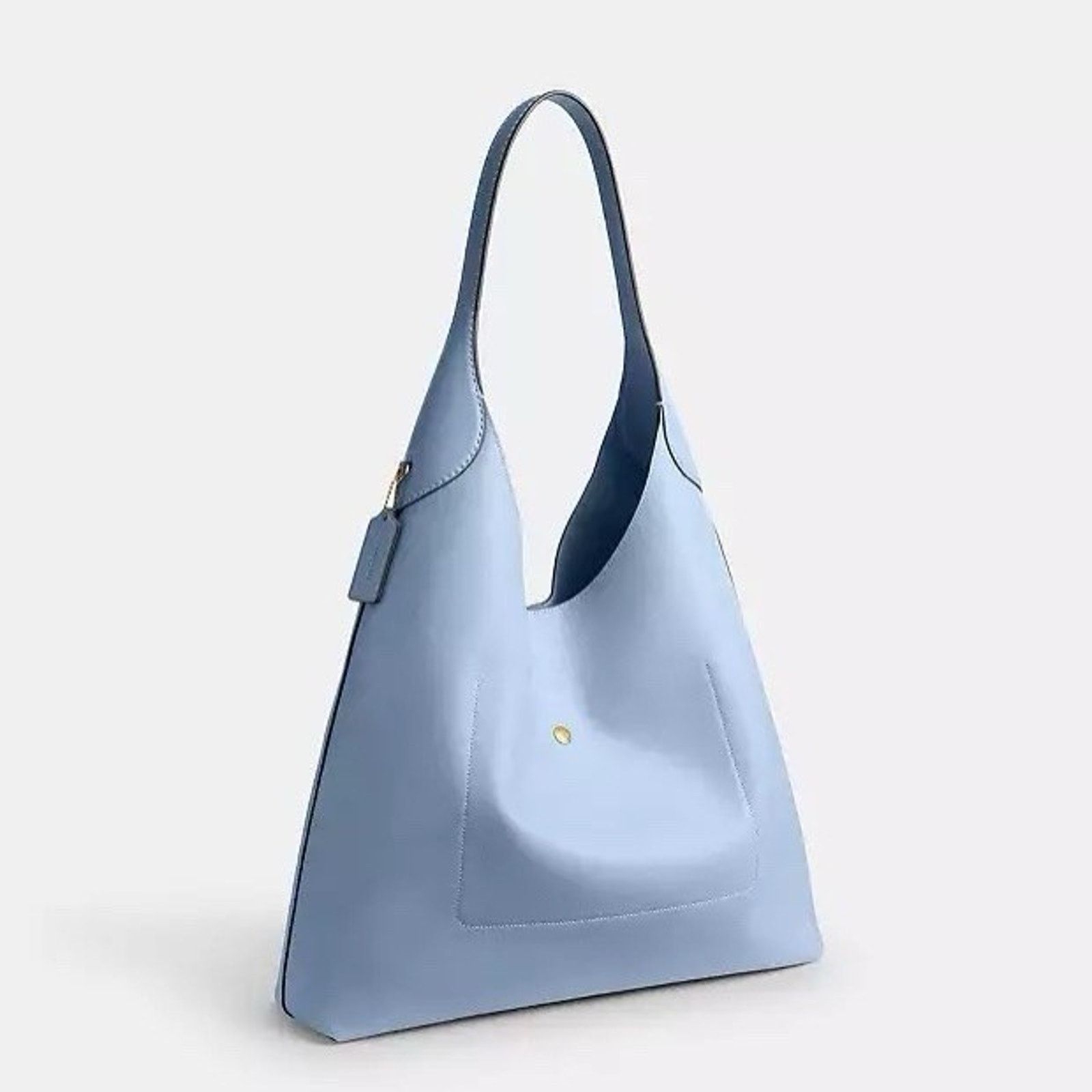 Coach NWT Coach Brooklyn Shoulder Bag 39 Bluebell Leather CU044 Size ONE SIZE - 3 Thumbnail