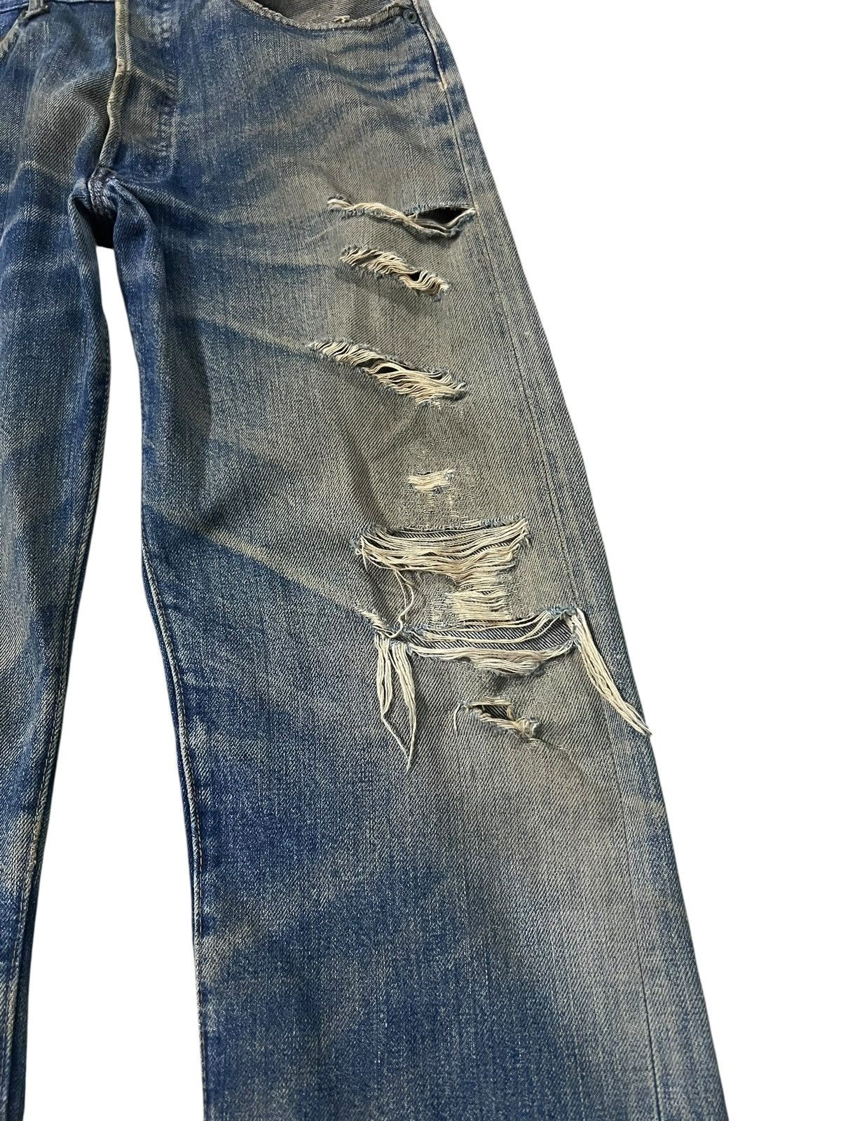 Levi's 60’s Levi’s 501 Redline #2 Selvedge Distressed Rusty Jean Size US 29 - 11 Thumbnail