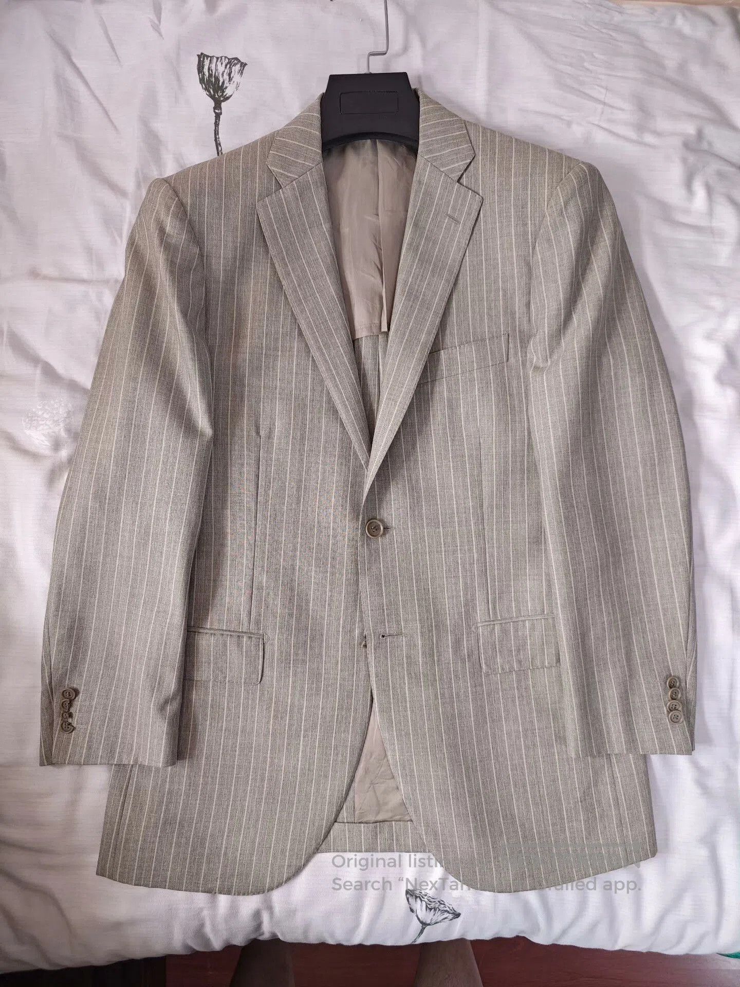 Ring Jacket Japanese Wool Linen Striped Blazer. Size US S / EU 44-46 / 1 - 4 Thumbnail