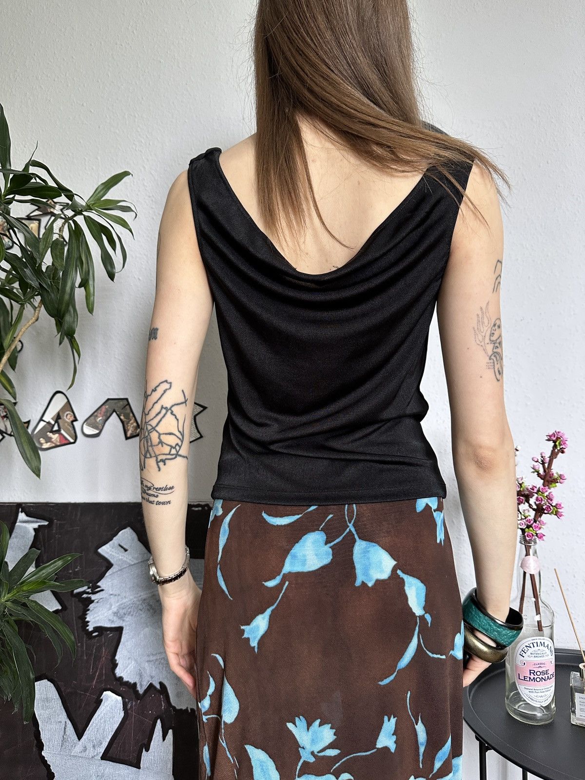 Japanese Brand × Seditionaries Office Siren Cowl Sexy Draped Formal Top Sade Style Size ONE SIZE - 4 Thumbnail