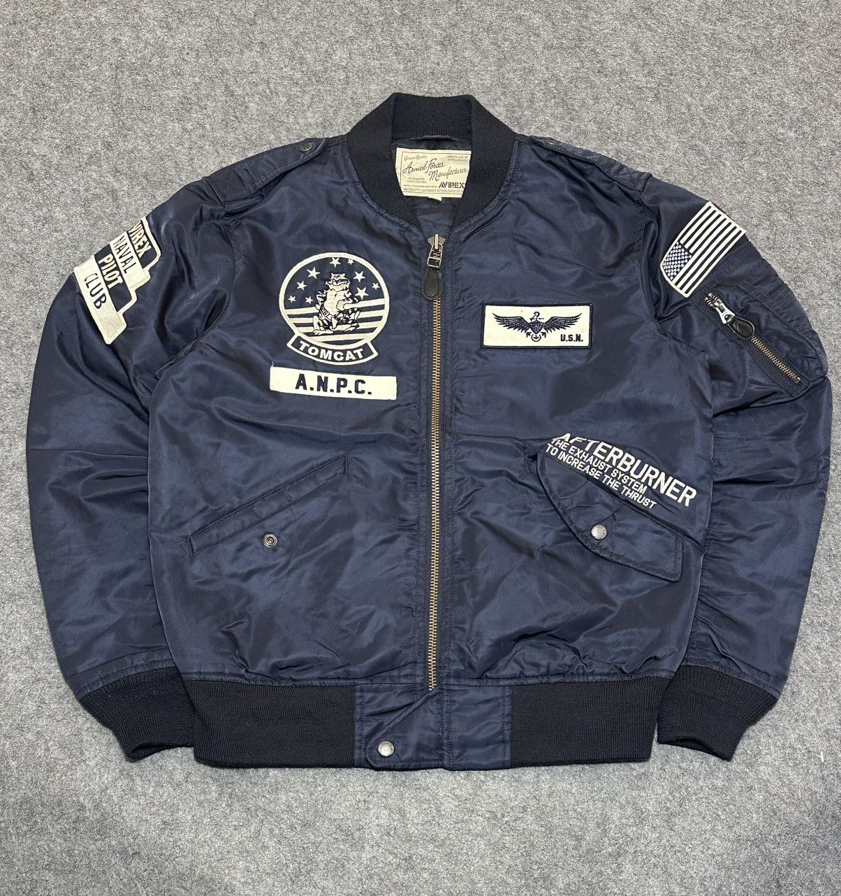 Avirex Avirex Tomcat L-2B flight jacket various military. Size US L / EU 52-54 / 3 - 3 Thumbnail