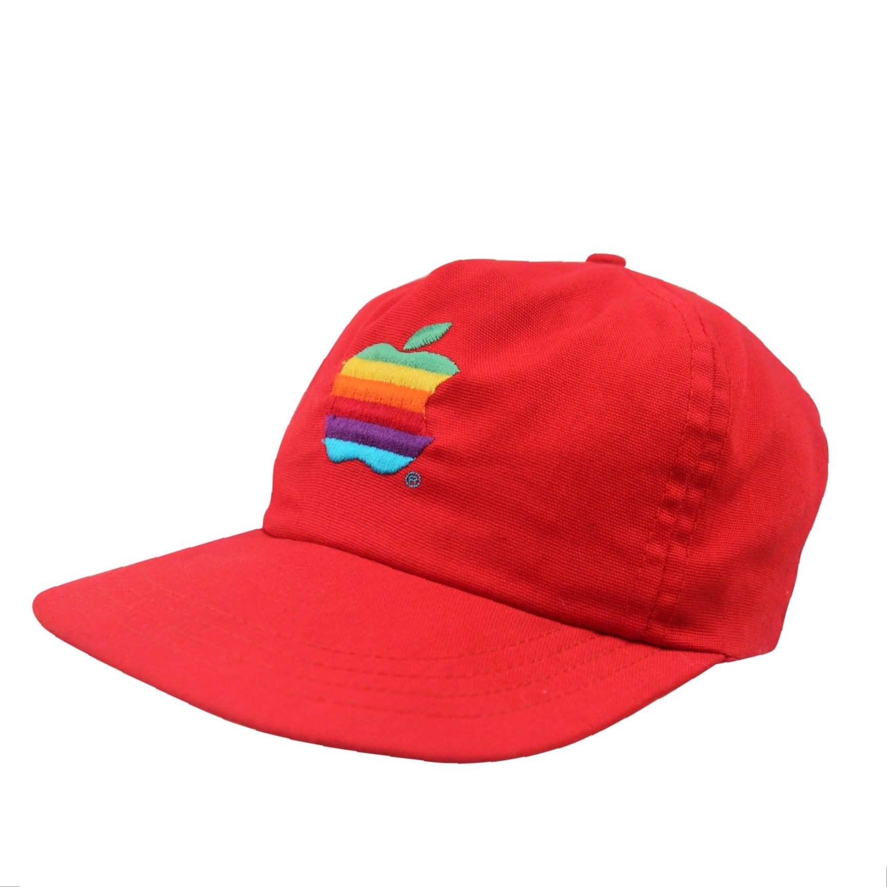 Vintage VINTAGE Mac Computer Rainbow Apple Logo Trucker Hat Red OS Men One Size Trucker Hat Rainbow Apple Logo Vintage Mac Computer Hat Mens Size ONE SIZE - 2 Thumbnail