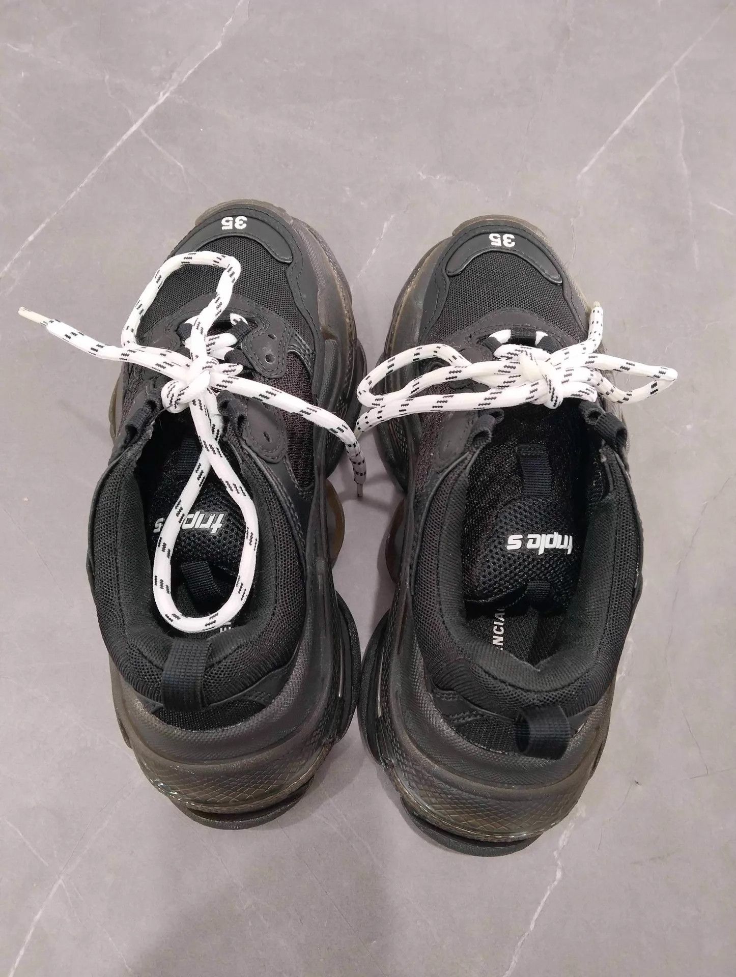 Balenciaga Balenciaga Triple S Black 35 EU Size US 5 / IT 35 - 7 Thumbnail