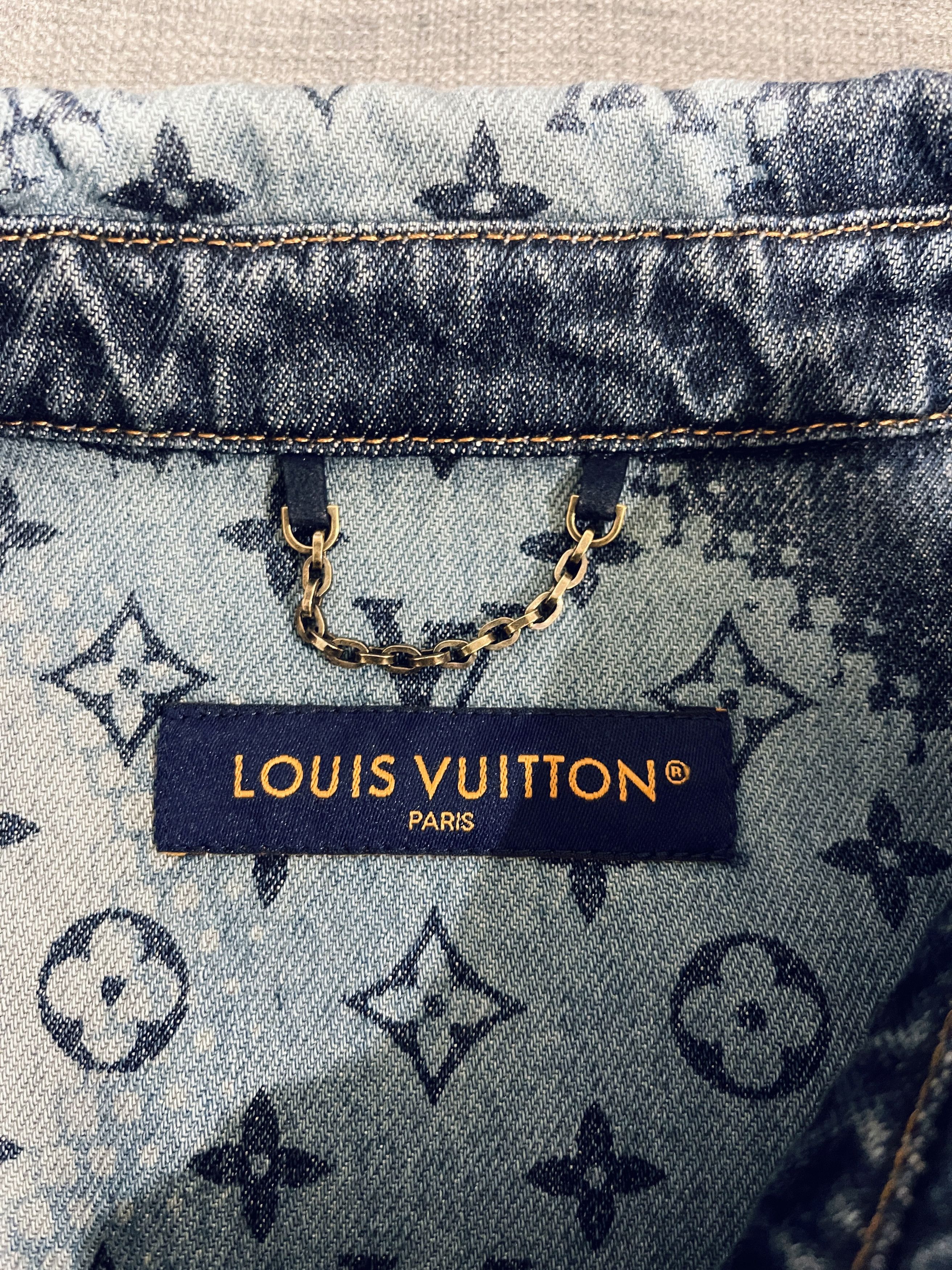 Louis Vuitton Louis Vuitton Gradient Monogram Denim Shirt Size US M / EU 48-50 / 2 - 5 Thumbnail
