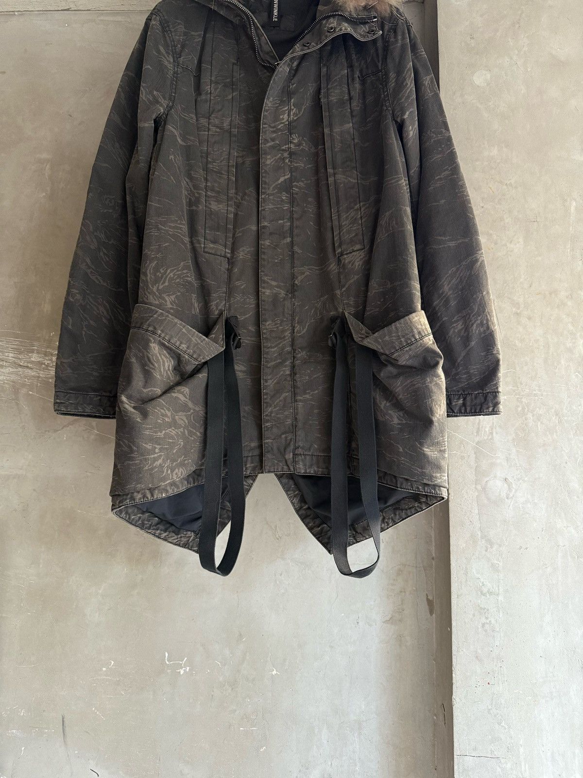 RIP VAN WINKLE × The Viridi-anne 18AW Fur-Hooded Mods Coat - www