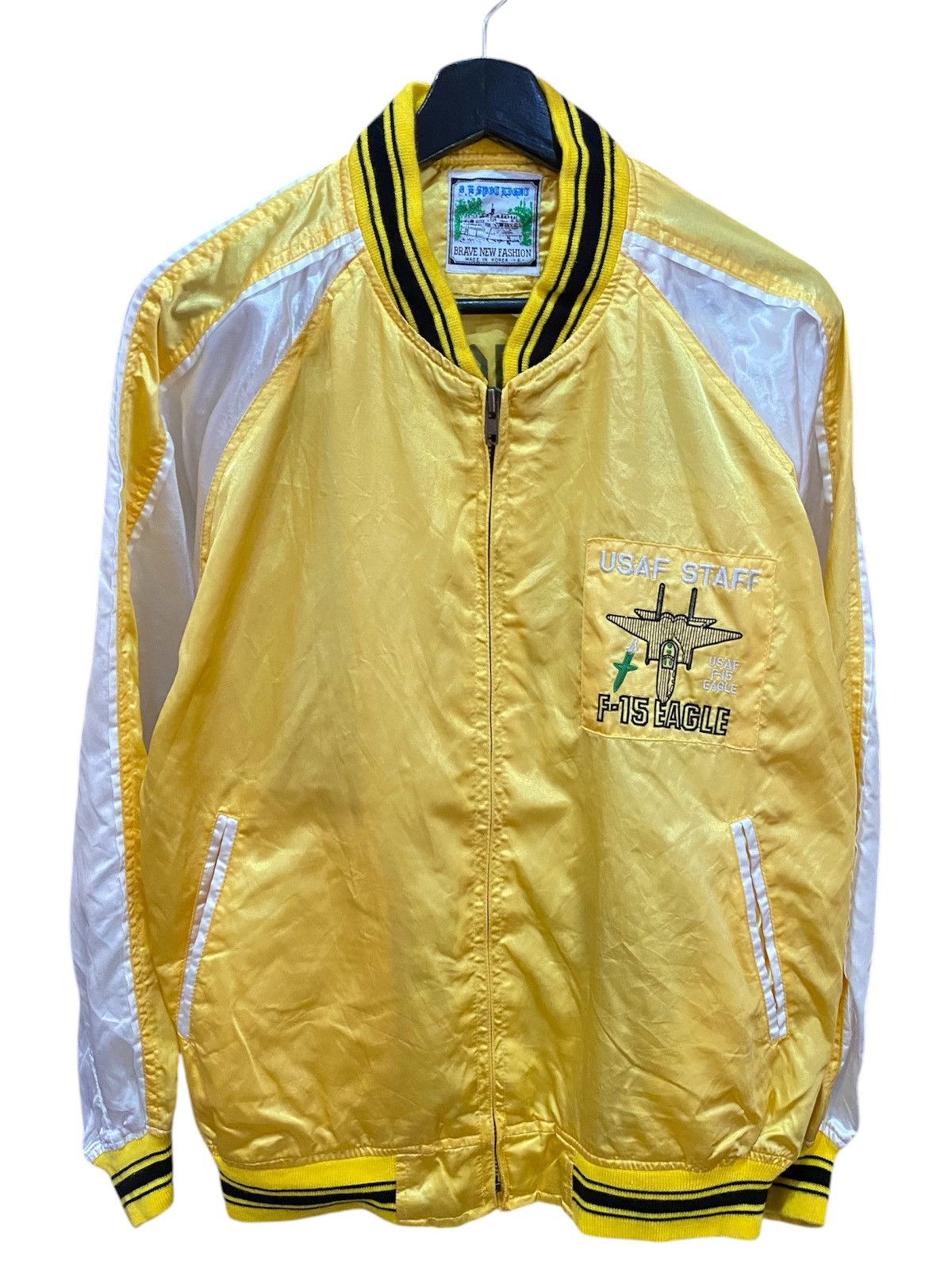 Other Vintage 1980s D.E. Spotlight USAF F-15 Eagle Bomber Jacket Size US L / EU 52-54 / 3 - 2 Thumbnail
