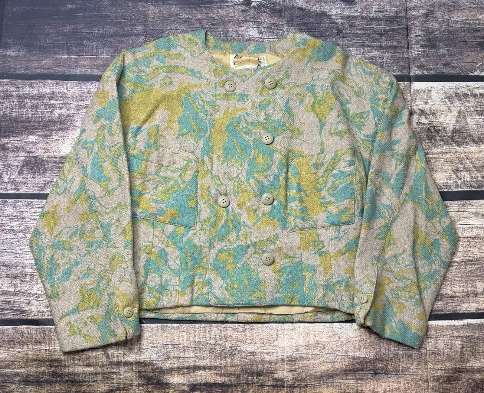The Unbranded Brand VTG Wool Jacket Womens Medium Made in France Double Breasted Size M / US 6-8 / IT 42-44 - 1 Thumbnail