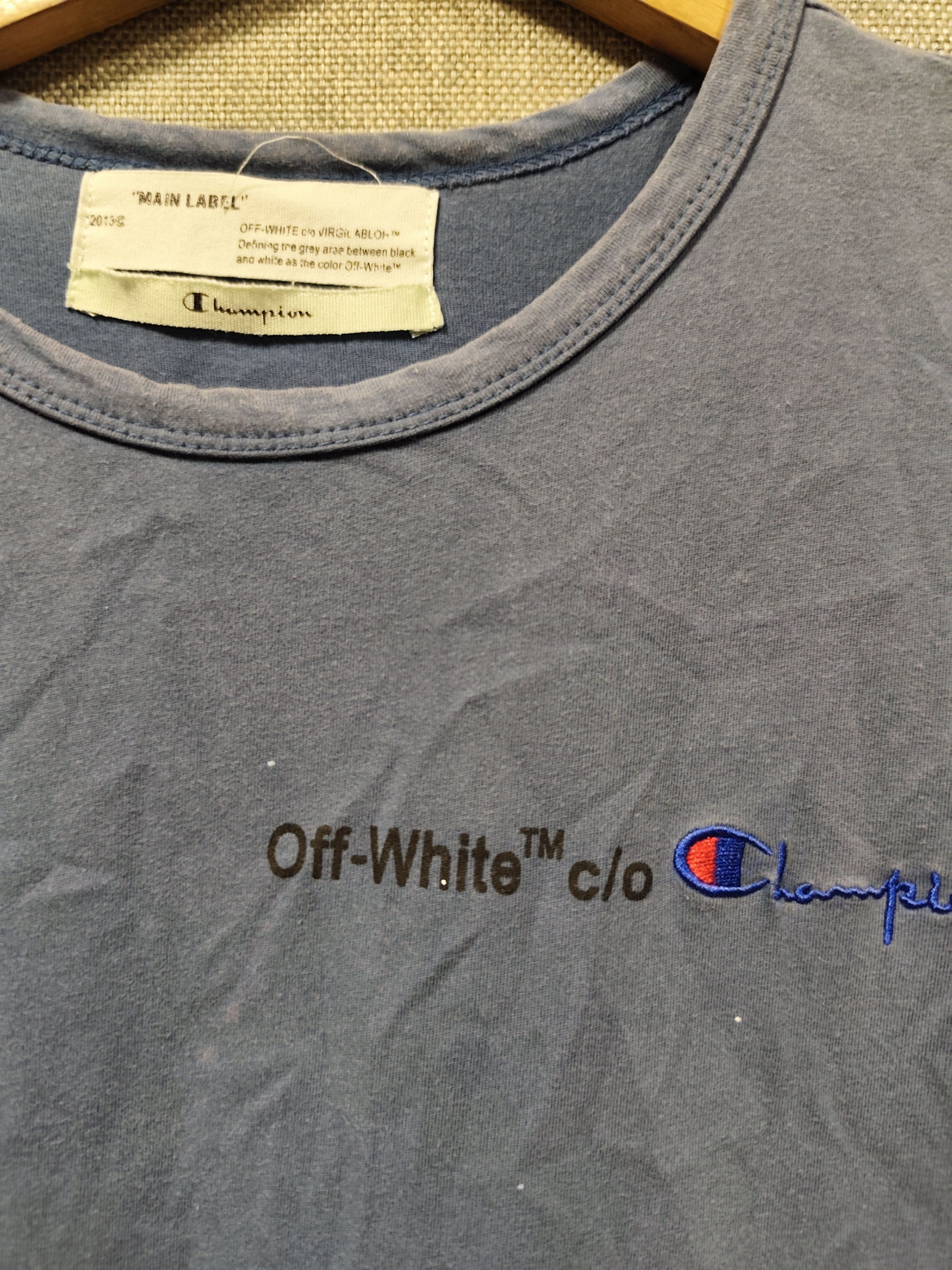 Champion × Off-White Off white x champion tee Size US M / EU 48-50 / 2 - 7 Thumbnail