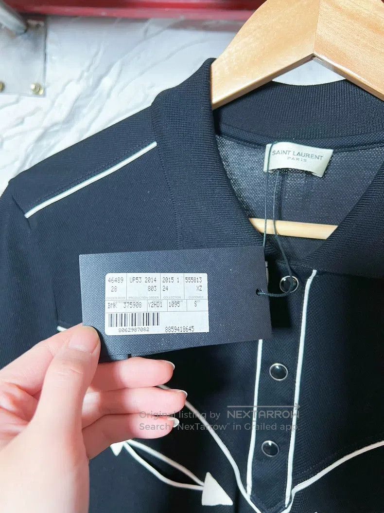 Saint Laurent Paris Saint Laurent Paris Polos Size US S / EU 44-46 / 1 - 4 Thumbnail