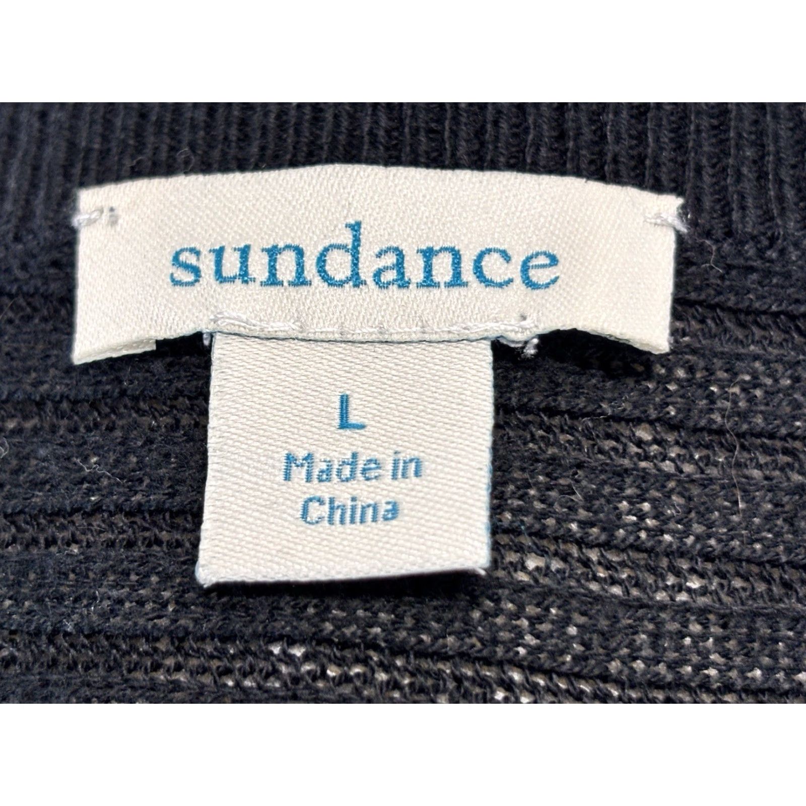 Vintage Sundance Black Oversized Ribbed Sweater Women’s Large Pullover Classic Size L / US 10 / IT 46 - 6 Thumbnail
